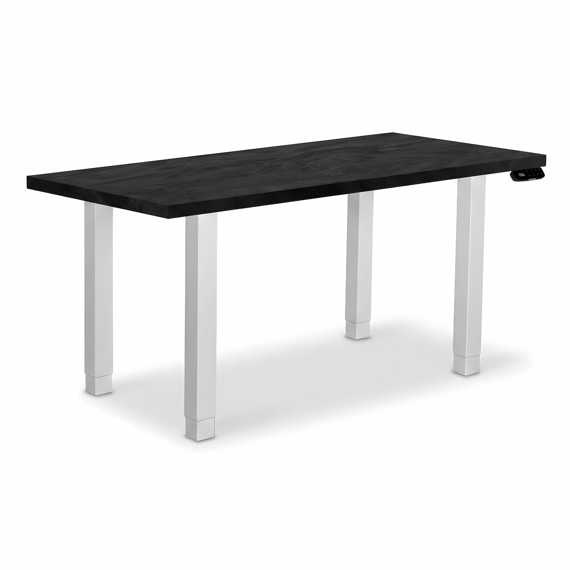 Регулируемый стол ADAPWORK Smart 4L 2 Motor AdapDesk 136х66 36 мм Carbon Black, Snow White (1061489108) фото