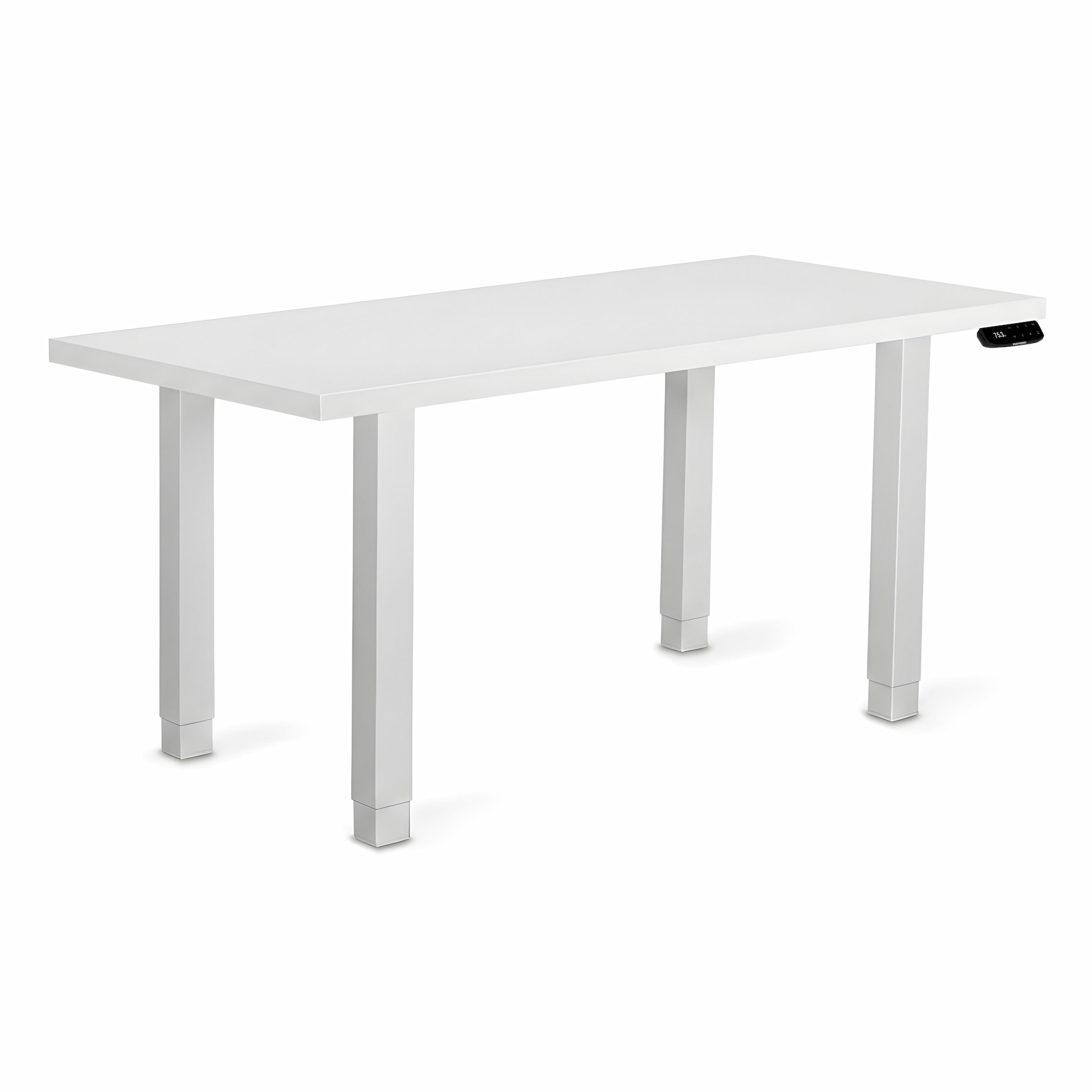 Регулируемый стол ADAPWORK Smart 4L 2 Motor AdapDesk 136х66 36 мм Crystal White, Snow White (1061489103) фото