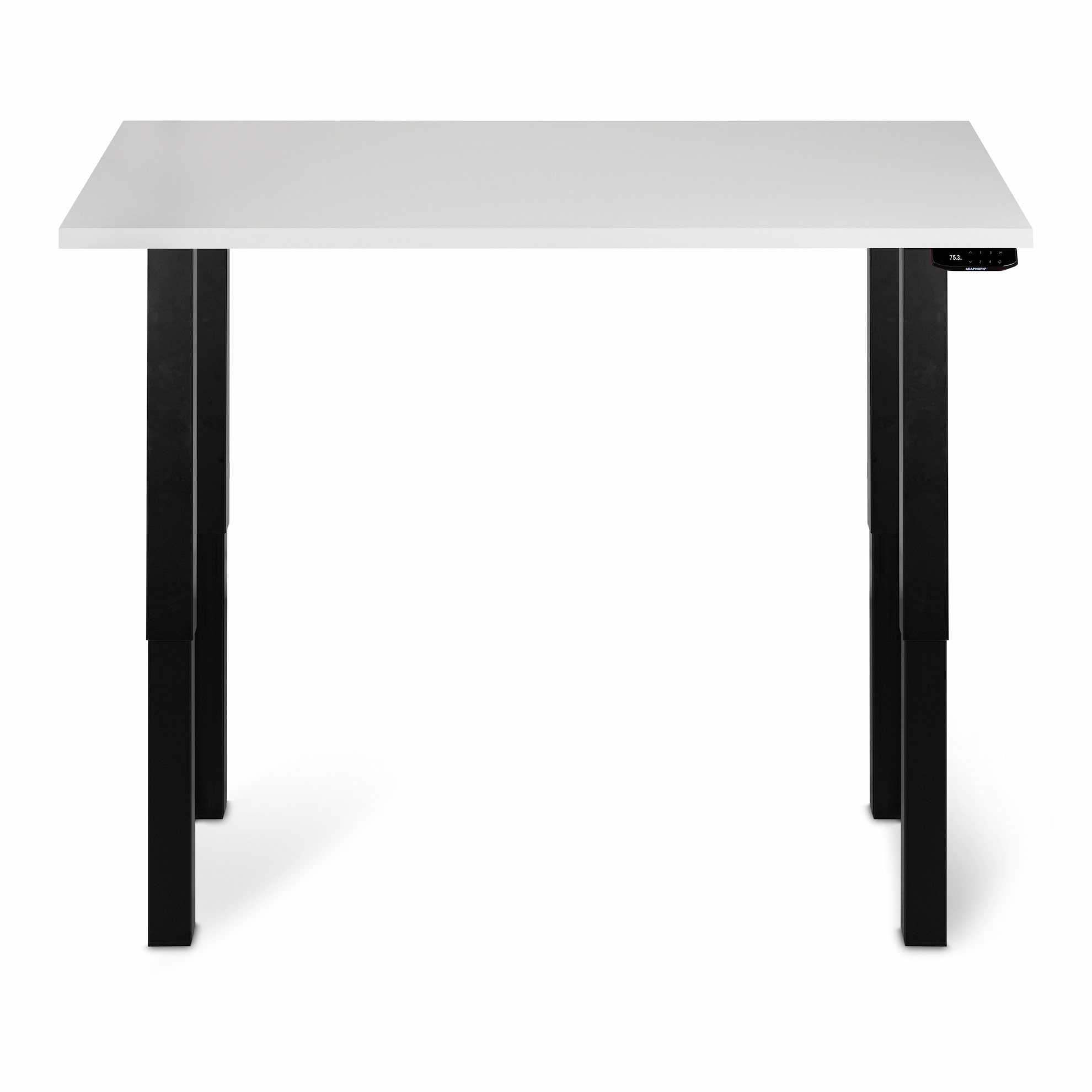 Регульований стіл ADAPWORK Smart 4L 2 Motor AdapDesk 136х66 36 мм Crystal White, Space Black (1061489109) в Украине