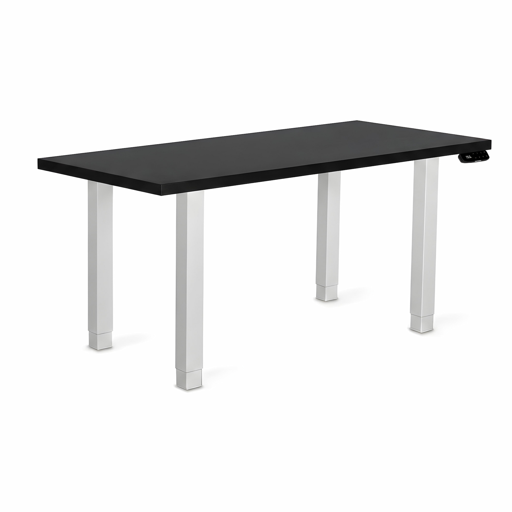 Регулируемый стол ADAPWORK Smart 4L 2 Motor AdapDesk 136х66 36 мм Deep Black, Snow White (1061489107) фото