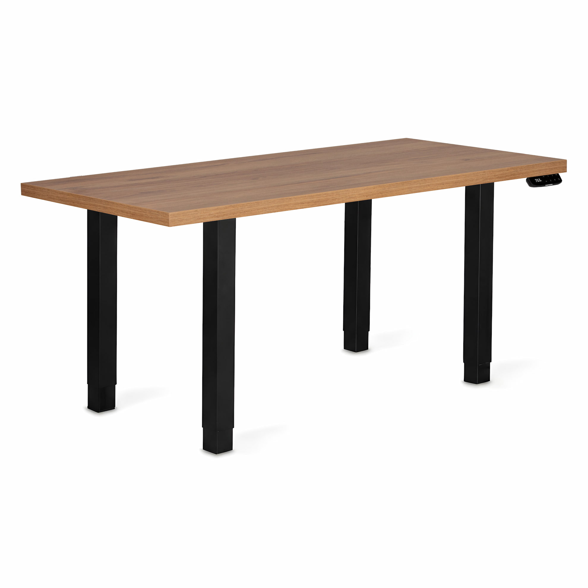 Регулируемый стол ADAPWORK Smart 4L 2 Motor AdapDesk 136х66 36 мм Golden Wood, Space Black (1061489113) фото