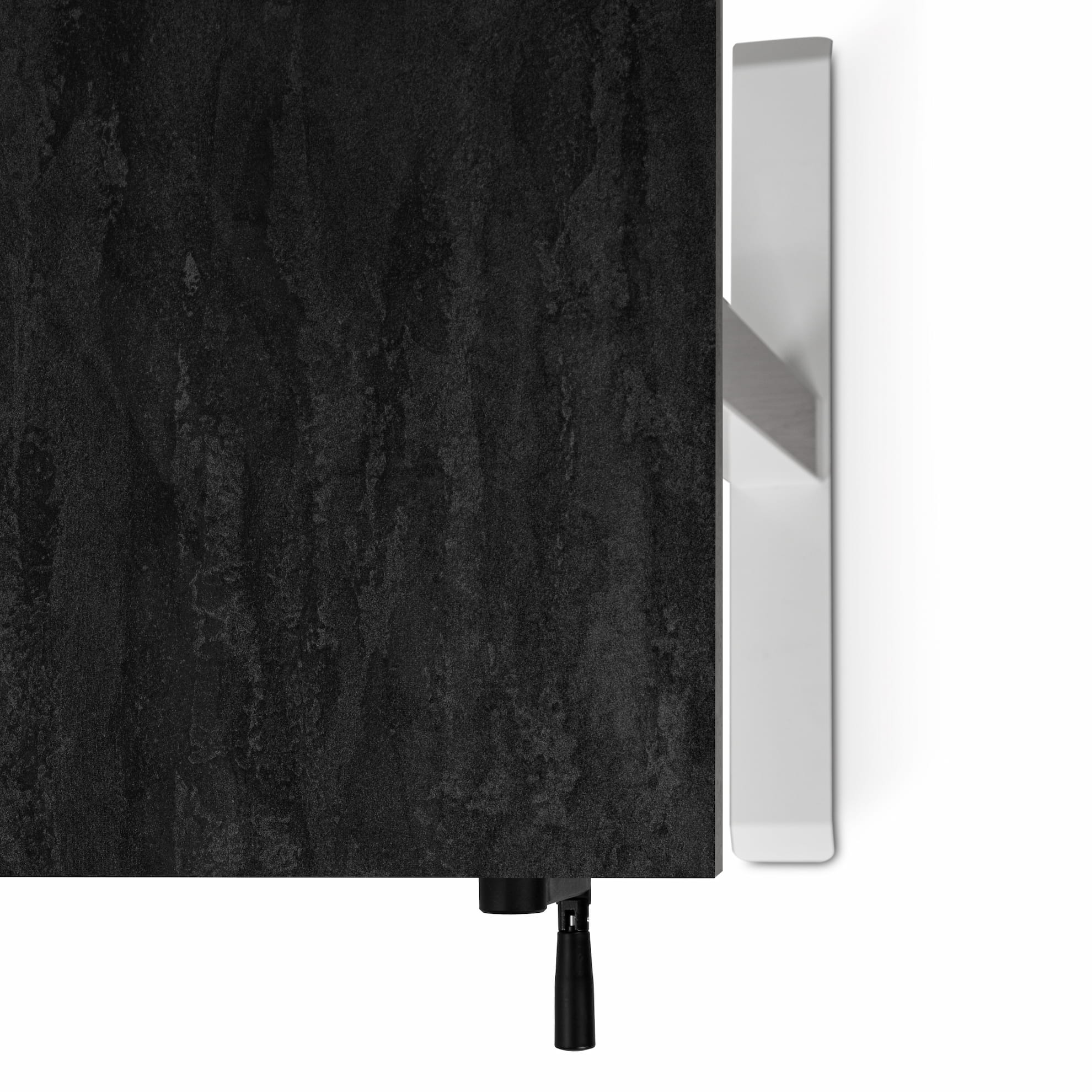 Регулируемый стол ADAPWORK Smart Manual AdapDesk 138х68 18мм Carbon Black, Snow White (1061489137) с доставкой