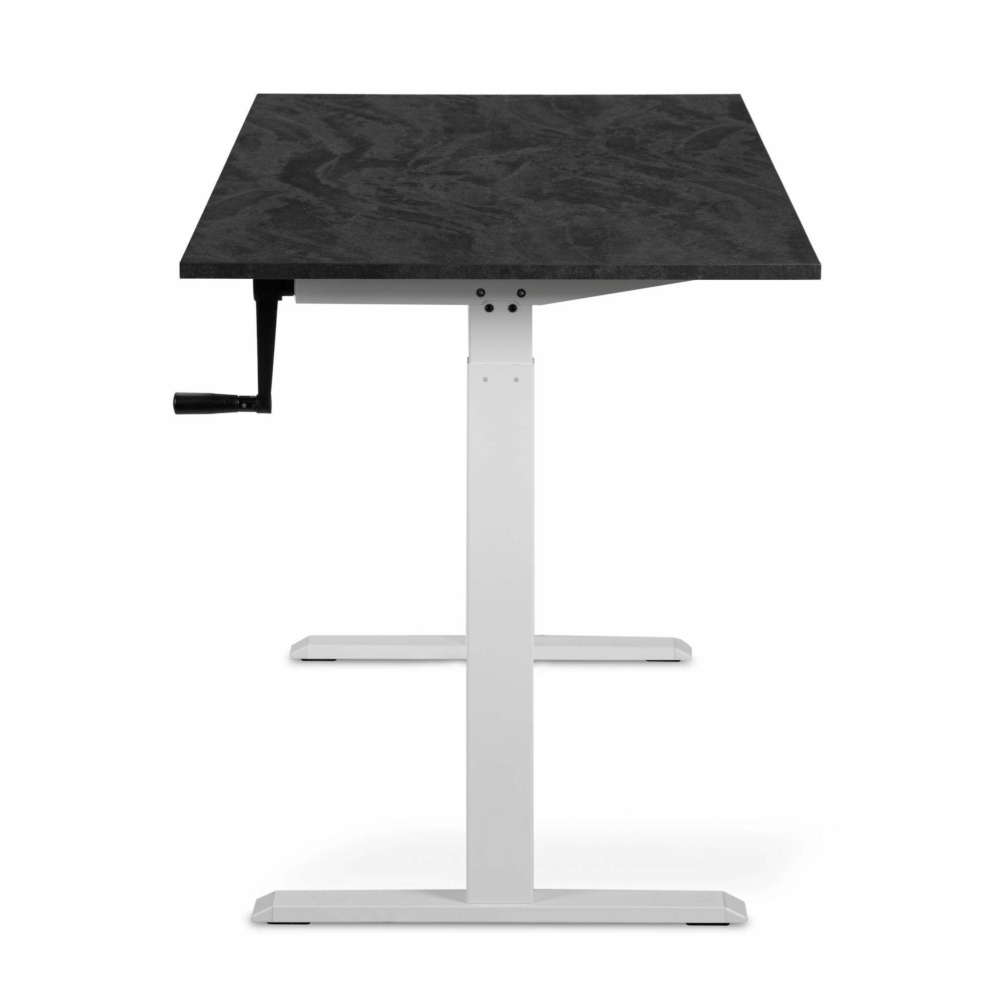 Регулируемый стол ADAPWORK Smart Manual AdapDesk 138х68 18мм Carbon Black, Snow White (1061489137) дешево
