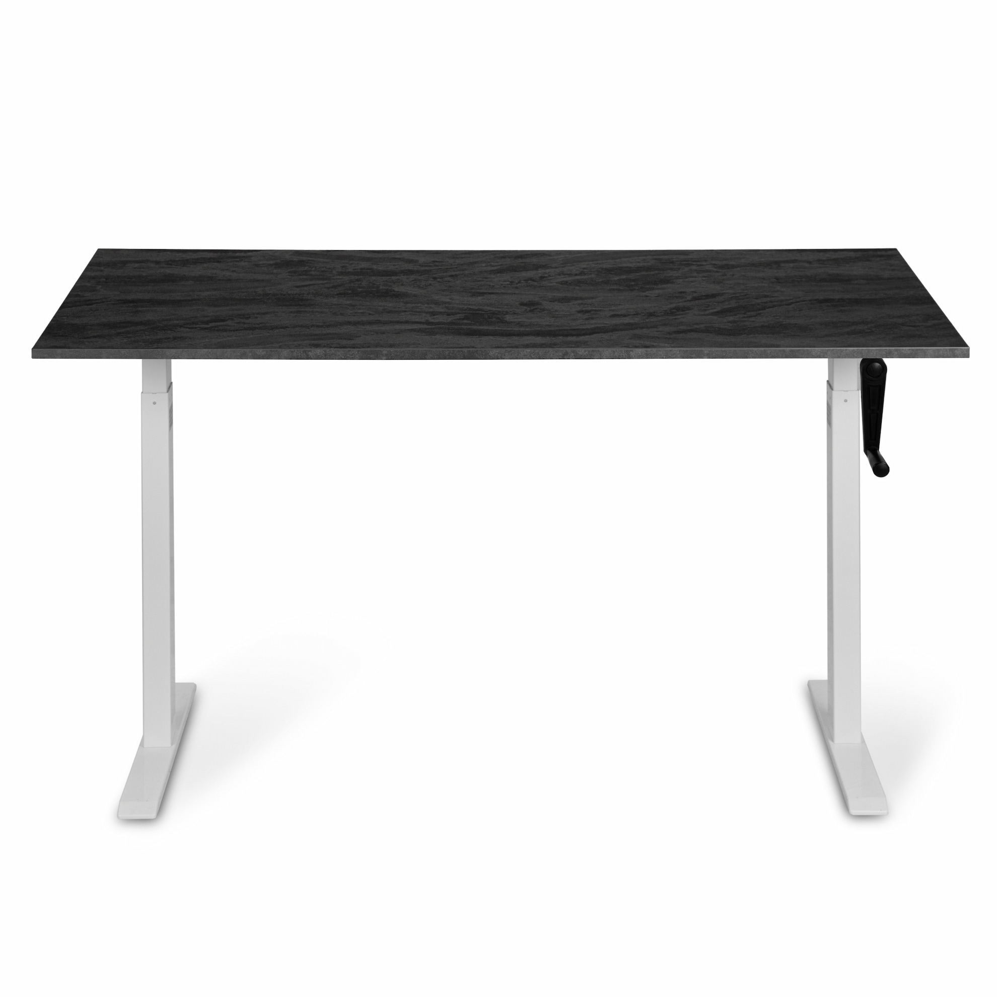 Регулируемый стол ADAPWORK Smart Manual AdapDesk 138х68 18мм Carbon Black, Snow White (1061489137) в интернет-магазине