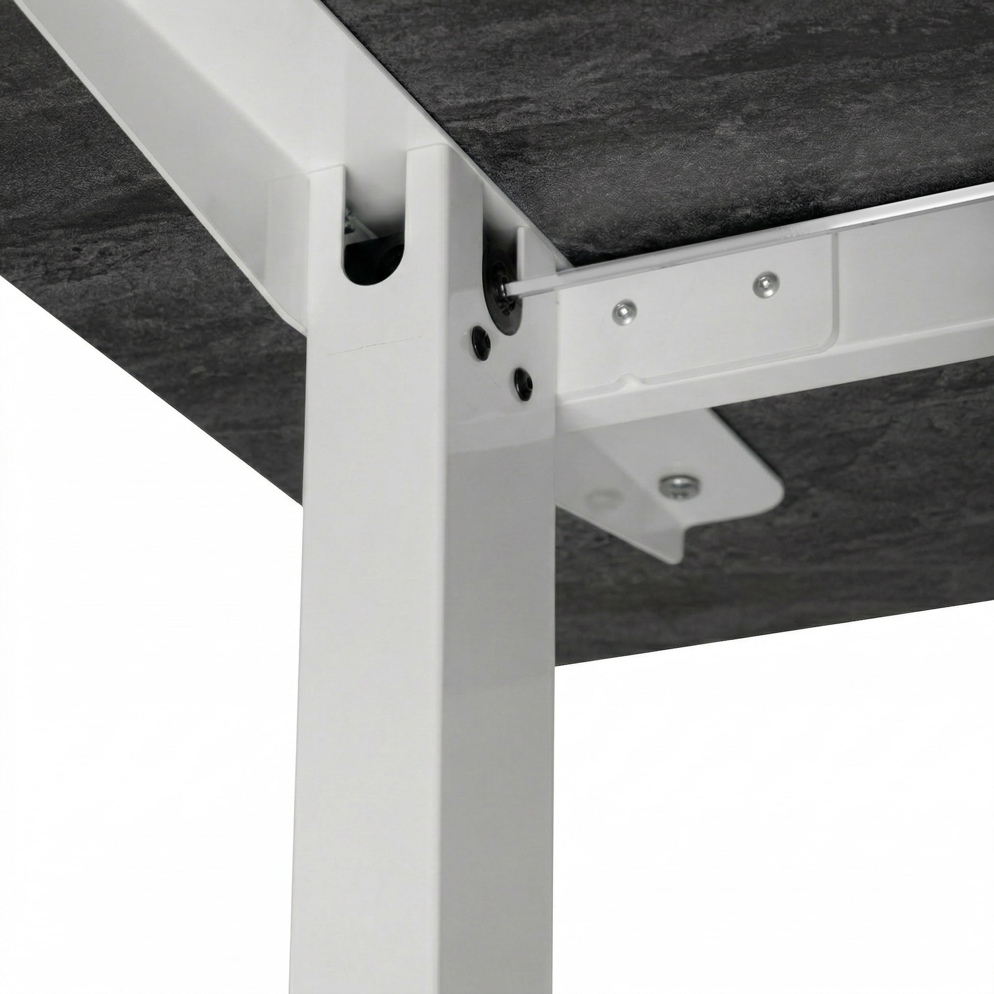 Регулируемый стол ADAPWORK Smart Manual AdapDesk 138х68 18мм Carbon Black, Snow White (1061489137) в Киеве