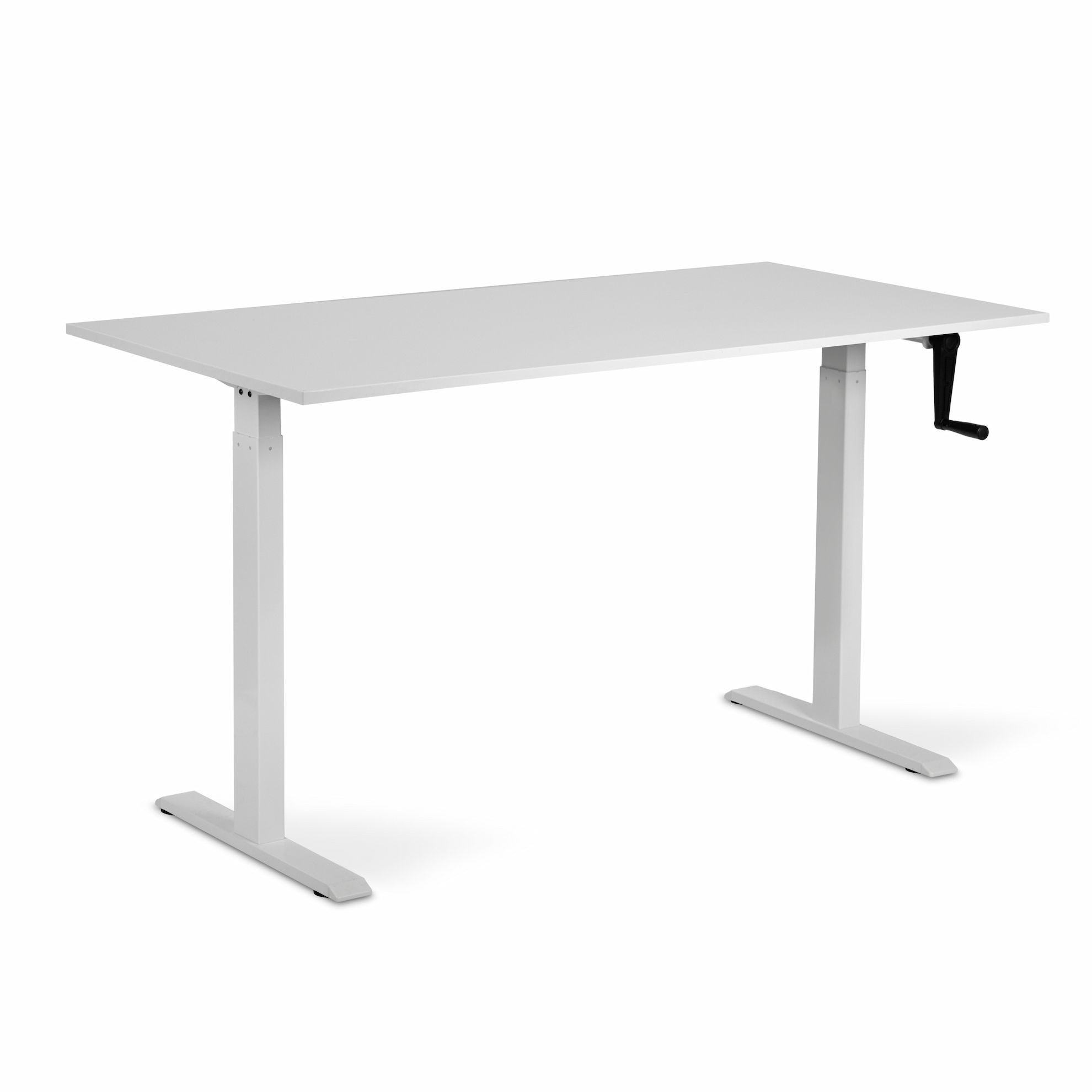 Регульований стіл ADAPWORK Smart Manual AdapDesk 138х68 18мм Crystal White, Snow White (1061489134) фото
