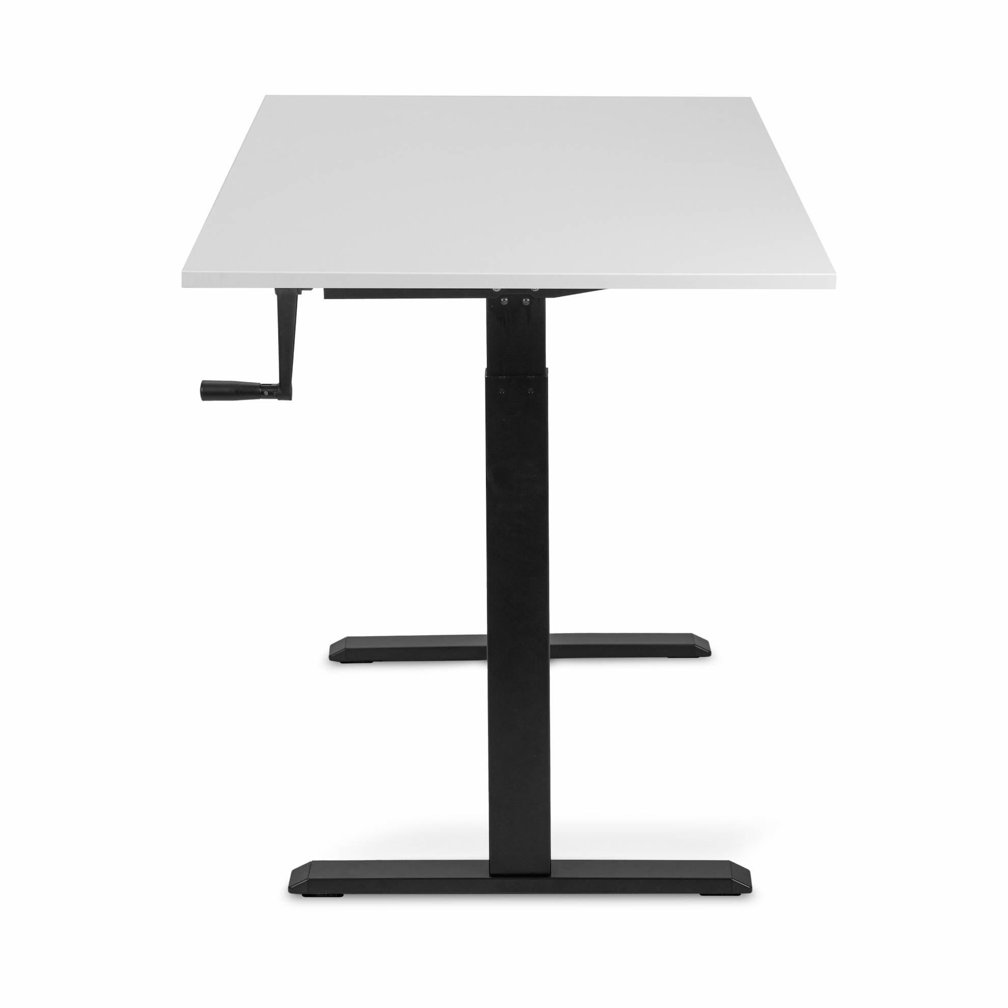 Регулируемый стол ADAPWORK Smart Manual AdapDesk 138х68 18мм Crystal White, Space Black (1061489139) дешево