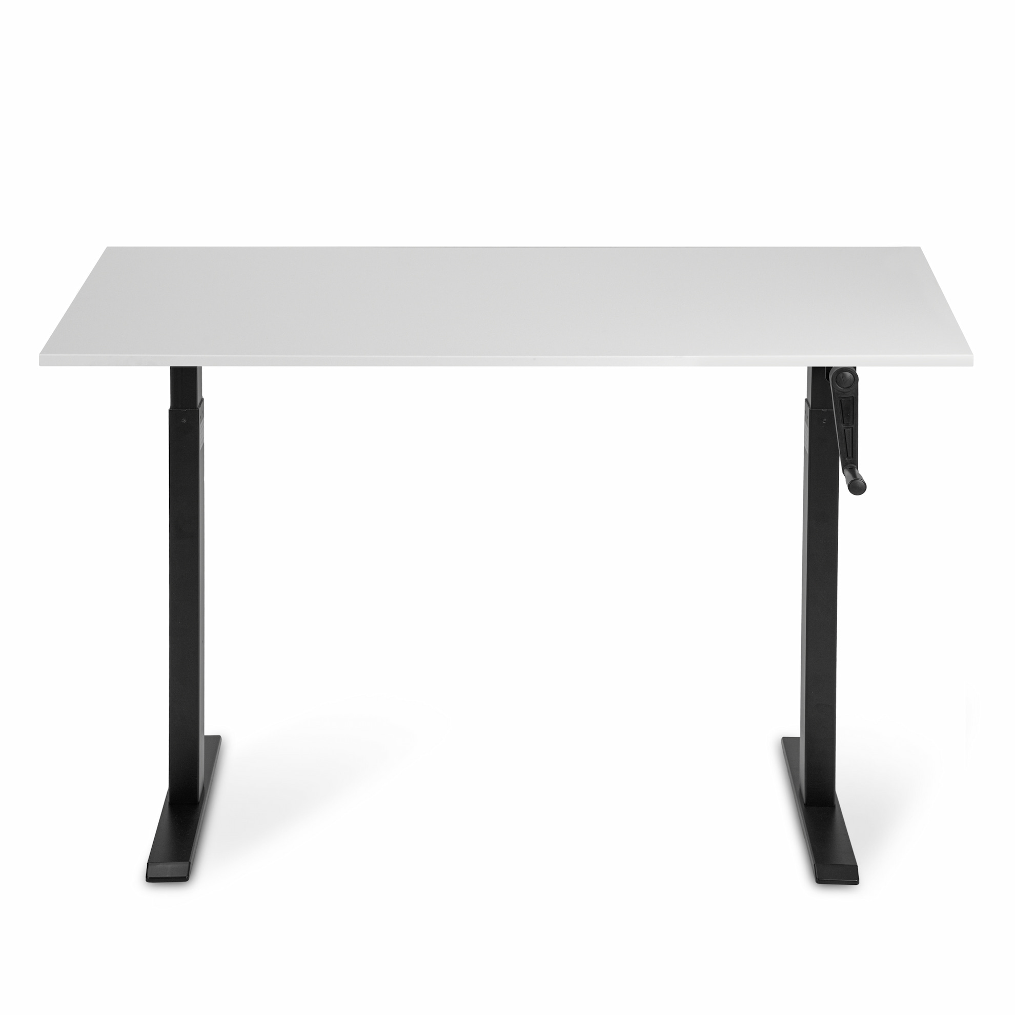 Регулируемый стол ADAPWORK Smart Manual AdapDesk 138х68 18мм Crystal White, Space Black (1061489139) в интернет-магазине