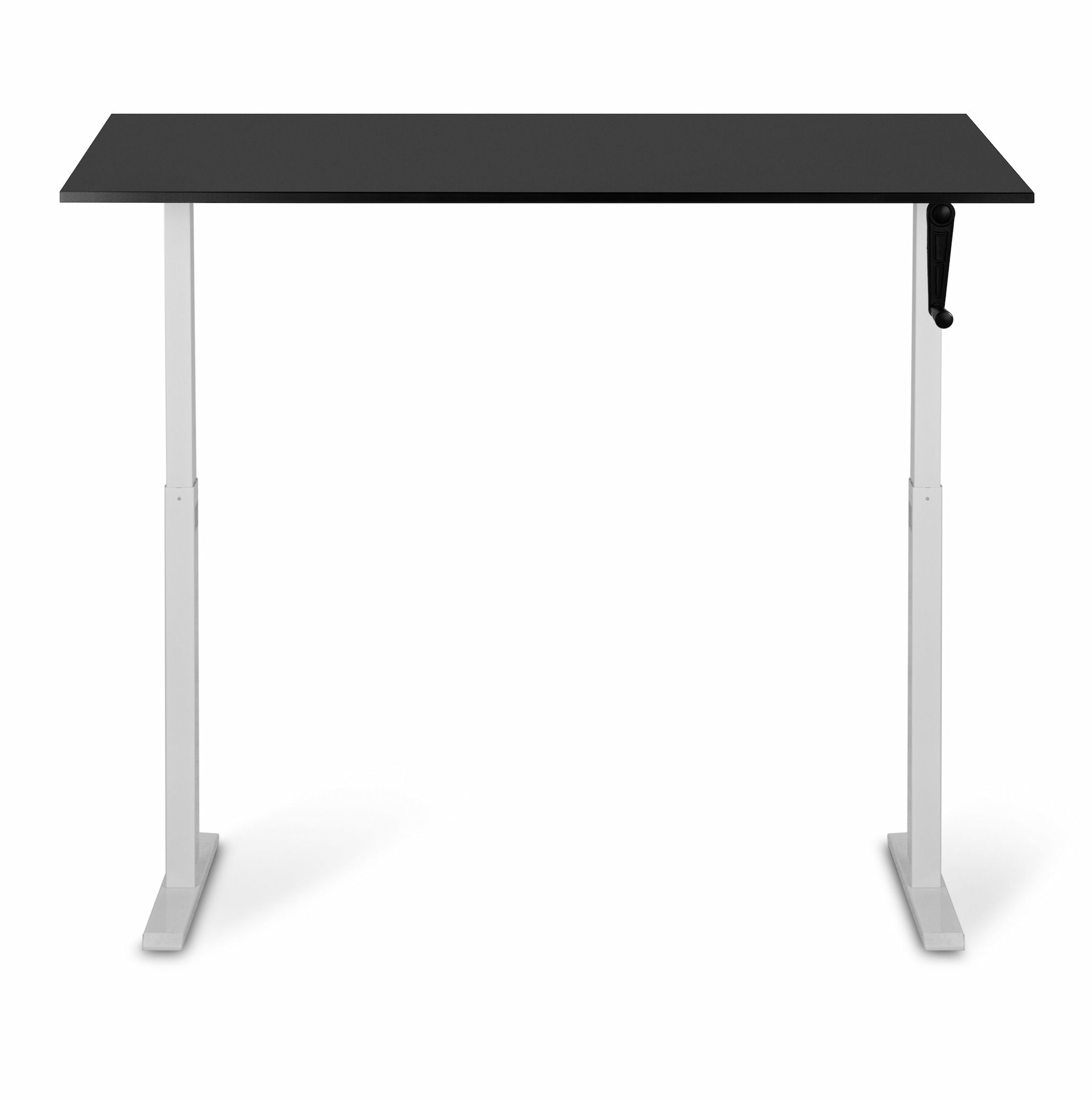 Регулируемый стол ADAPWORK Smart Manual AdapDesk 138х68 18мм Deep Black, Snow White (1061489136) в Украине
