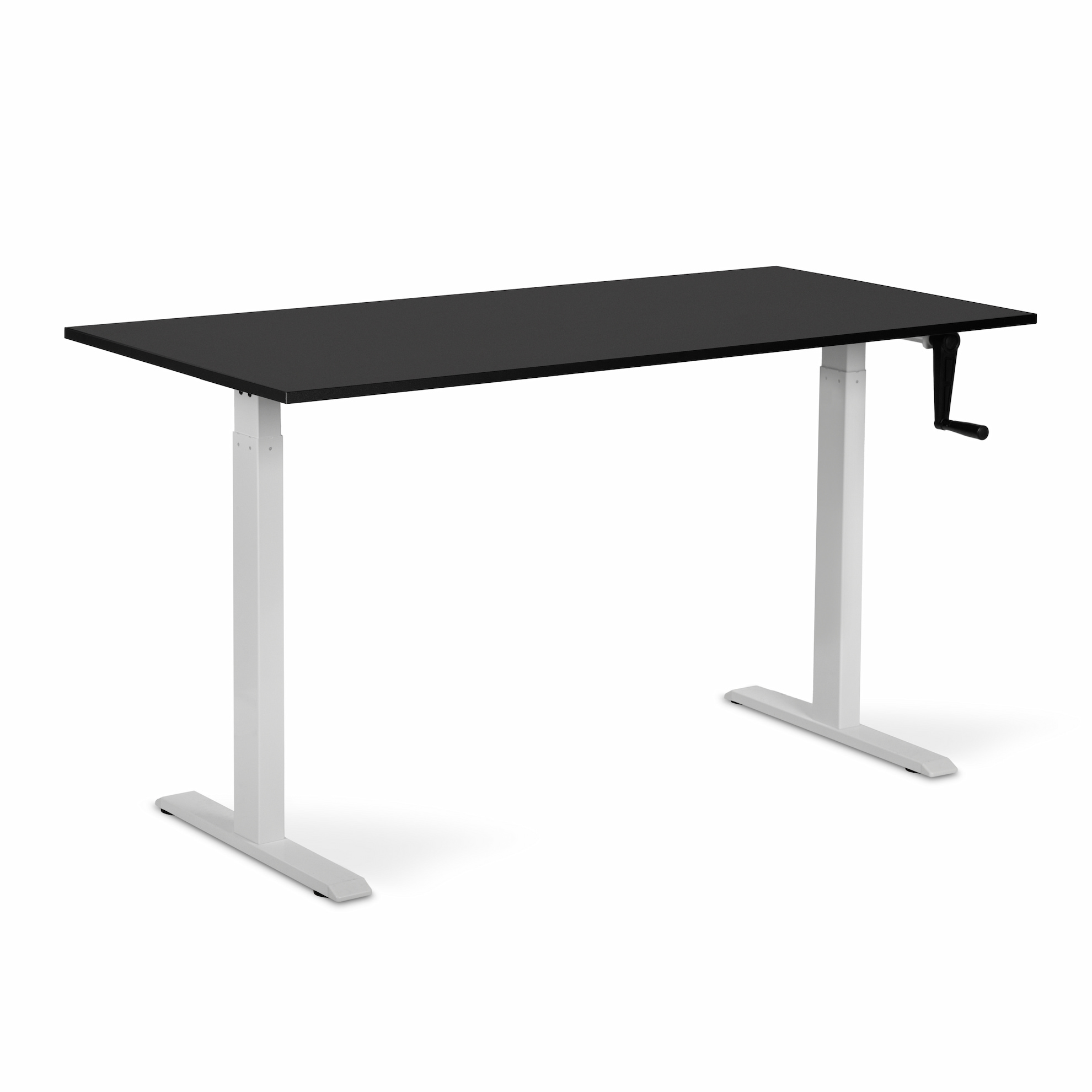 Регулируемый стол ADAPWORK Smart Manual AdapDesk 138х68 18мм Deep Black, Snow White (1061489136) фото