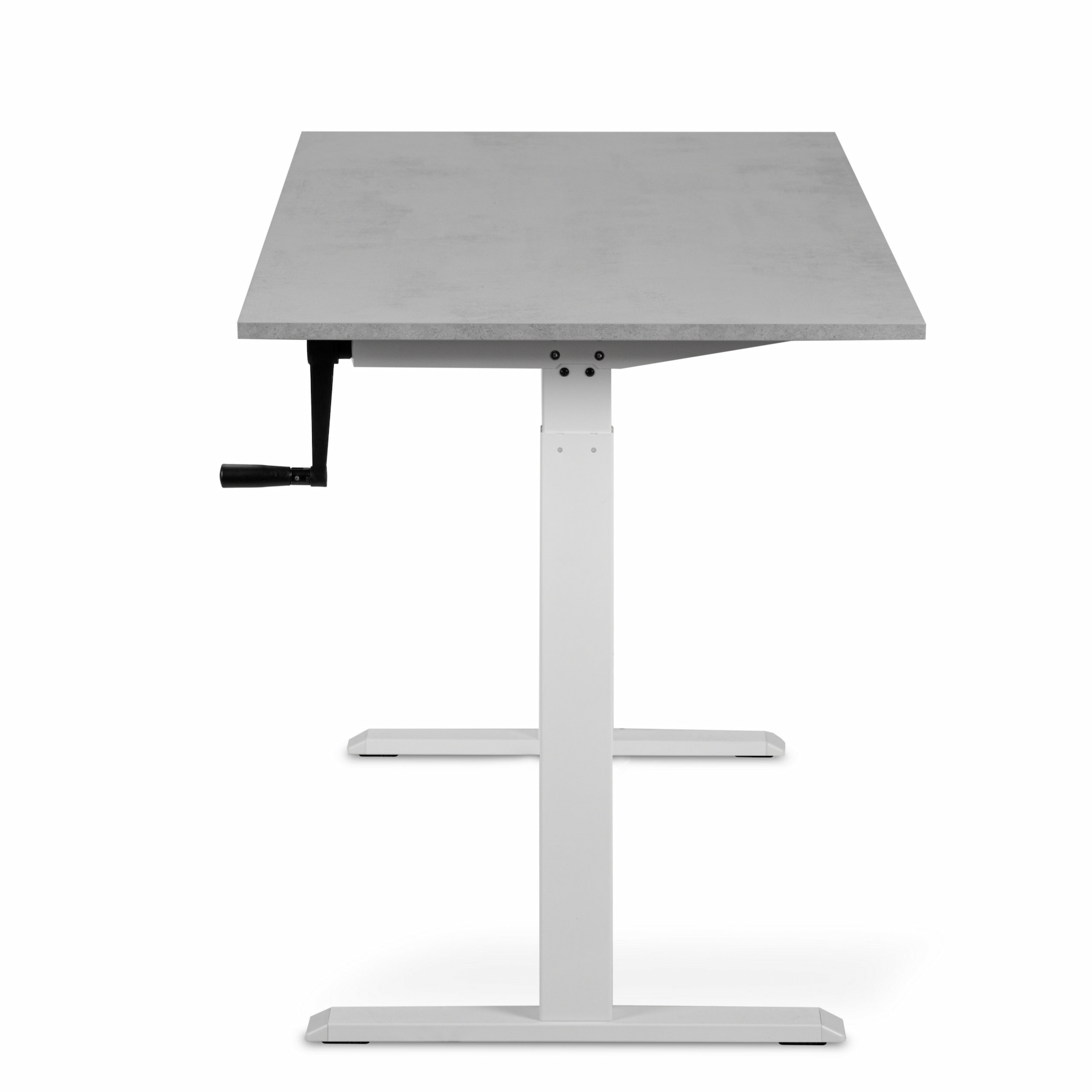 Регульований стіл ADAPWORK Smart Manual AdapDesk 138х68 18мм Smoky Gray, Snow White (1061489135) дешево