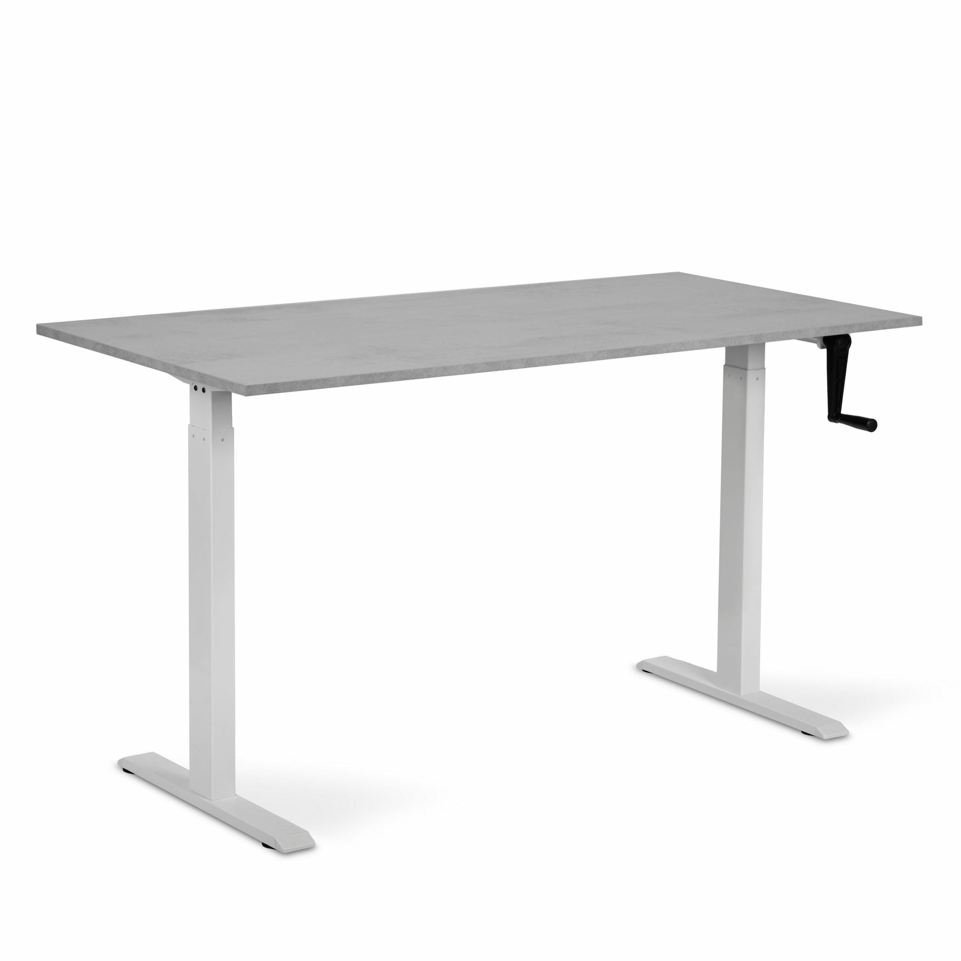 Регульований стіл ADAPWORK Smart Manual AdapDesk 138х68 18мм Smoky Gray, Snow White (1061489135) фото