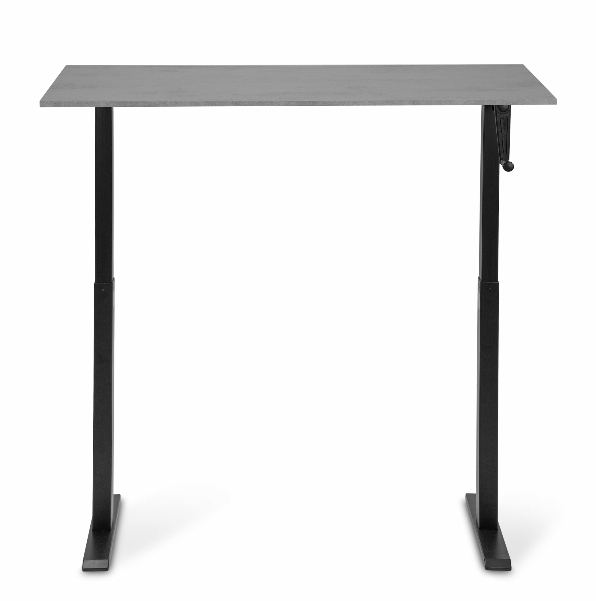 Регулируемый стол ADAPWORK Smart Manual AdapDesk 138х68 18мм Smoky Gray, Space Black (1061489140) в Украине