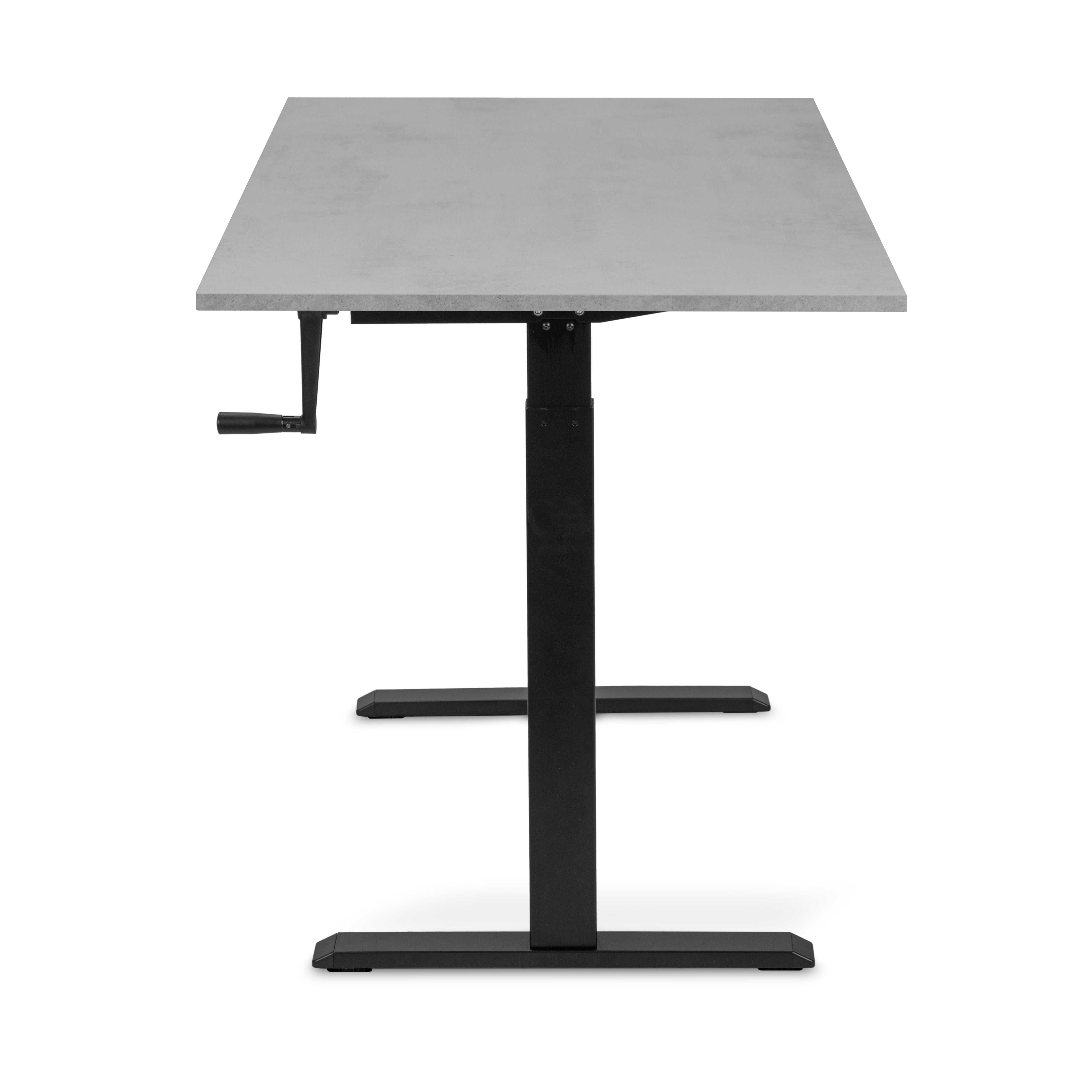 Регулируемый стол ADAPWORK Smart Manual AdapDesk 138х68 18мм Smoky Gray, Space Black (1061489140) дешево