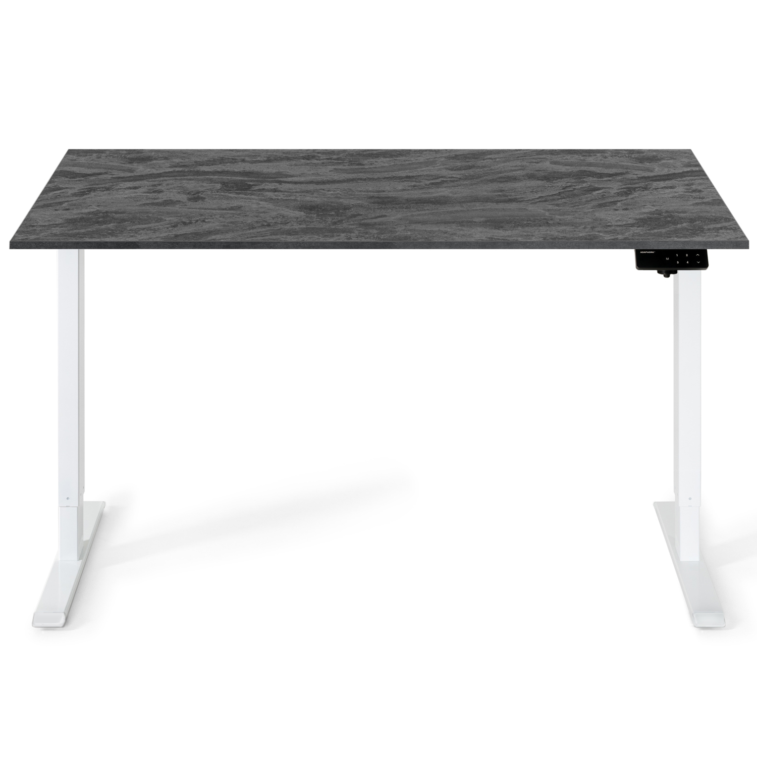 Регулируемый стол ADAPWORK SmartDesk 18мм 136х66 Черный бетон, Белый (106735884) с доставкой
