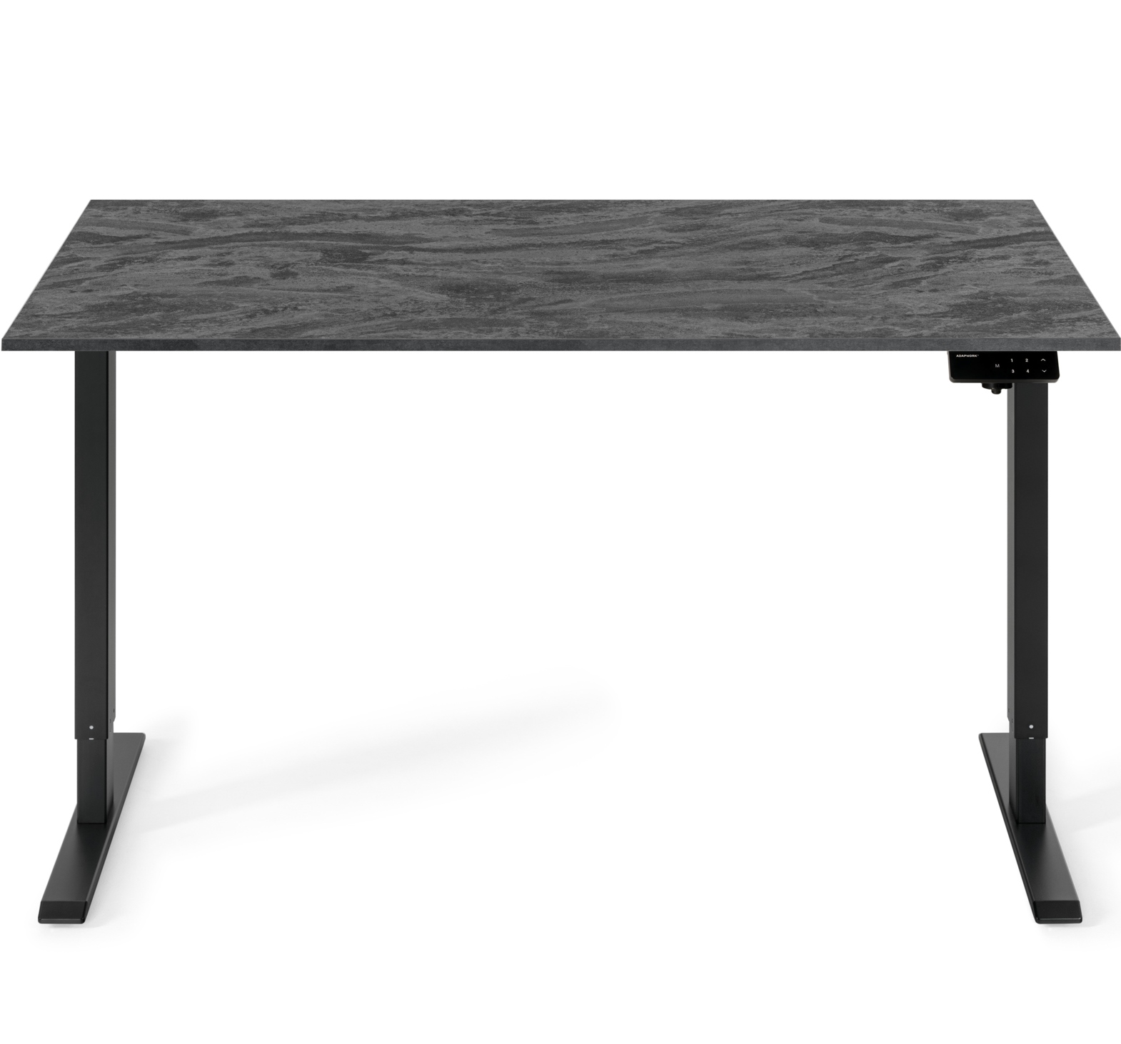 Регульований стіл ADAPWORK SmartDesk 18мм 136х66 Чорний бетон, Чорний (106735889) с доставкой