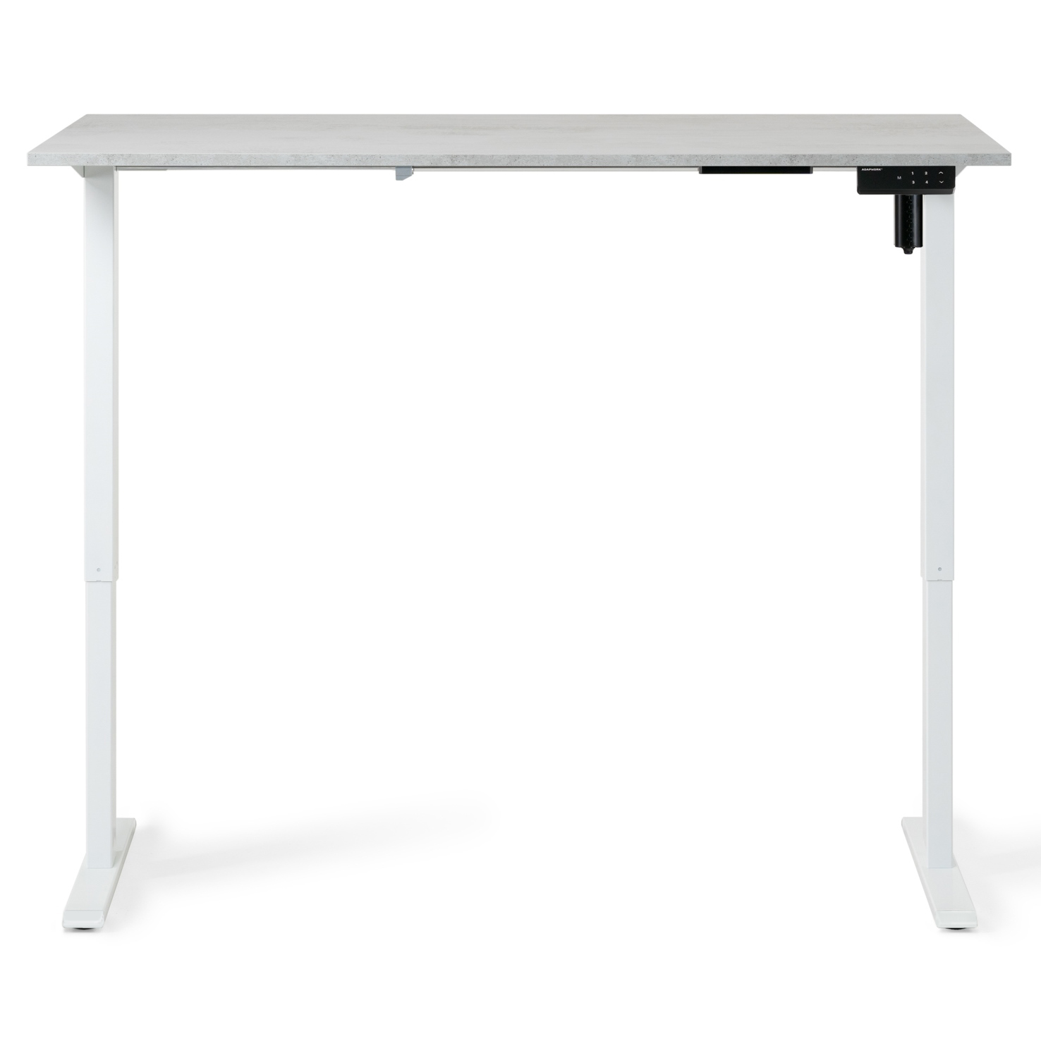 Регульований стіл ADAPWORK SmartDesk 18мм 136х66 Сірий бетон, Білий (106735883) дешево