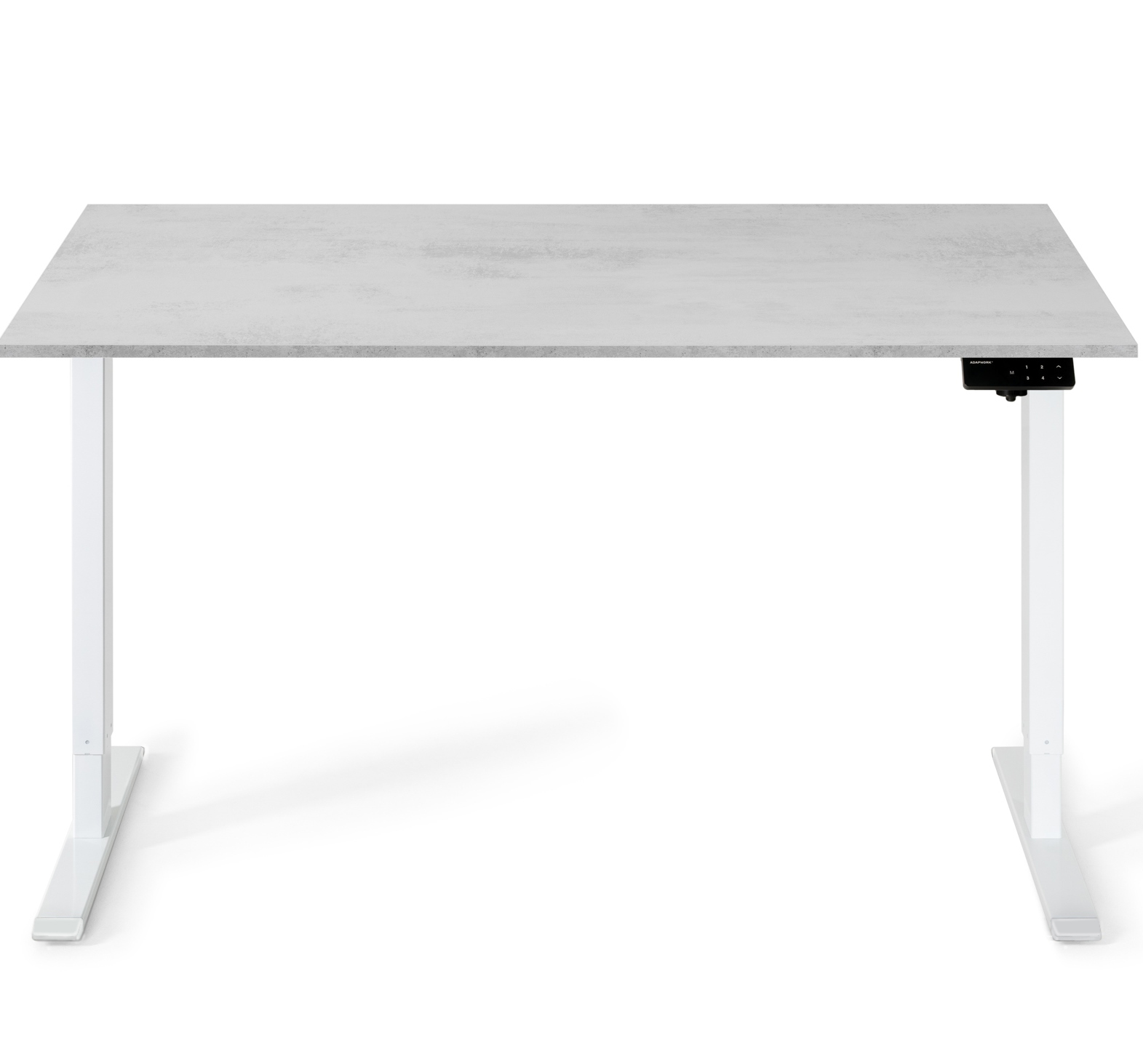 Регульований стіл ADAPWORK SmartDesk 18мм 136х66 Сірий бетон, Білий (106735883) с доставкой