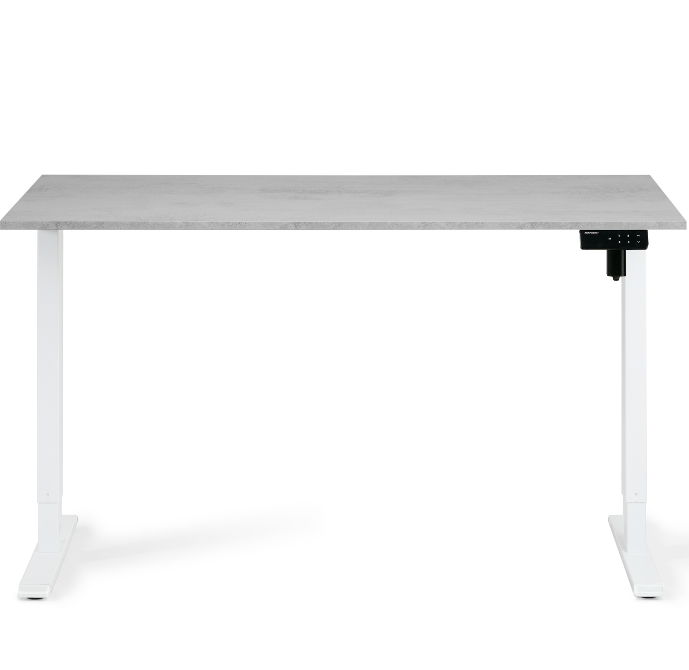 Регульований стіл ADAPWORK SmartDesk 18мм 136х66 Сірий бетон, Білий (106735883) недорого