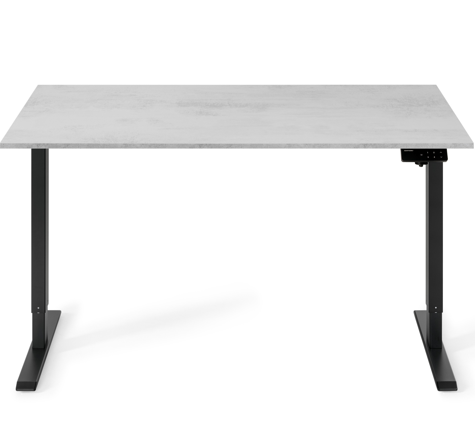 Регулируемый стол ADAPWORK SmartDesk 18мм 136х66 Серый бетон, Черный (106735888) с доставкой