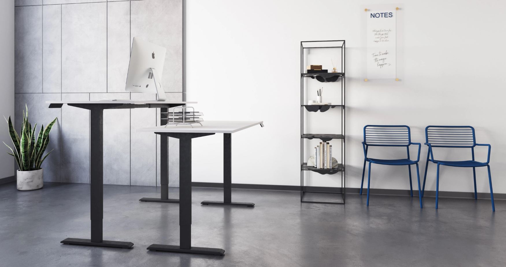 Регулируемый стол ADAPWORK SmartDesk 2 18мм 136х66 Белый, Черный (106936689) с доставкой