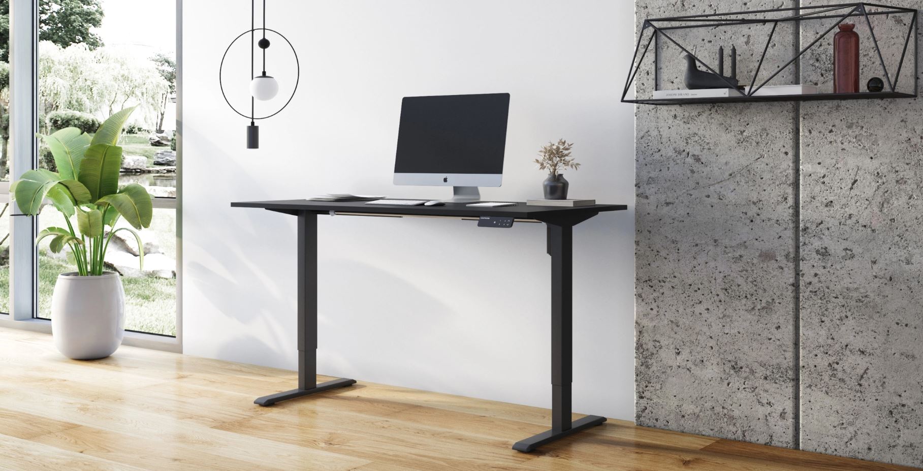 Регулируемый стол ADAPWORK SmartDesk One Base 18мм 136х66 Черный, Черный (1061470013) дешево
