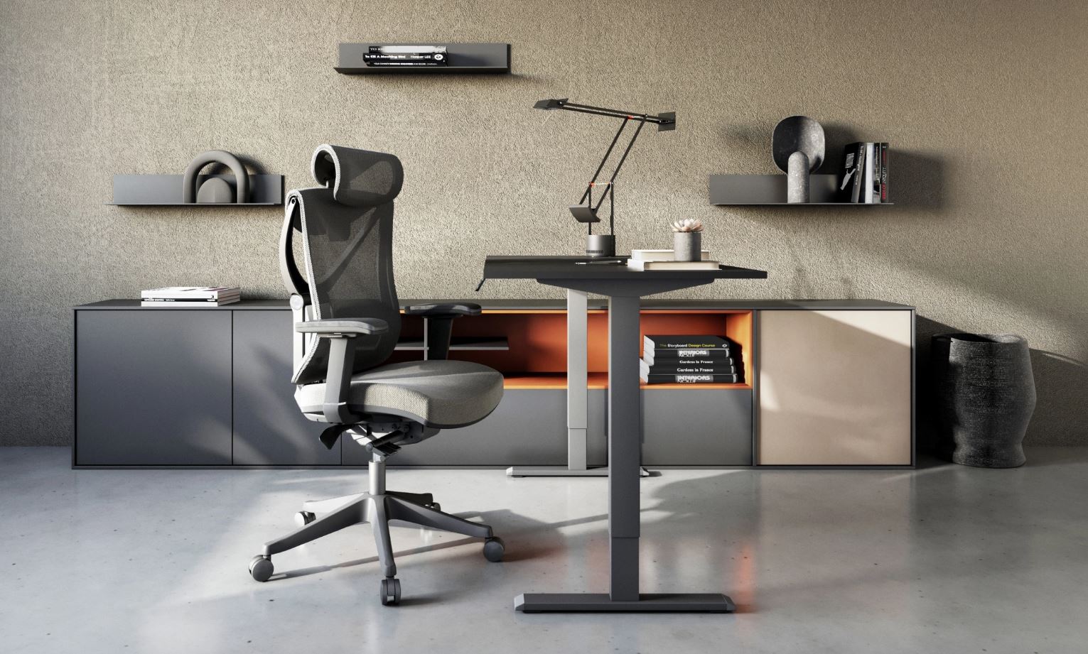 Регулируемый стол ADAPWORK SmartDesk One Base 18мм 136х66 Черный, Черный (1061470013) с доставкой