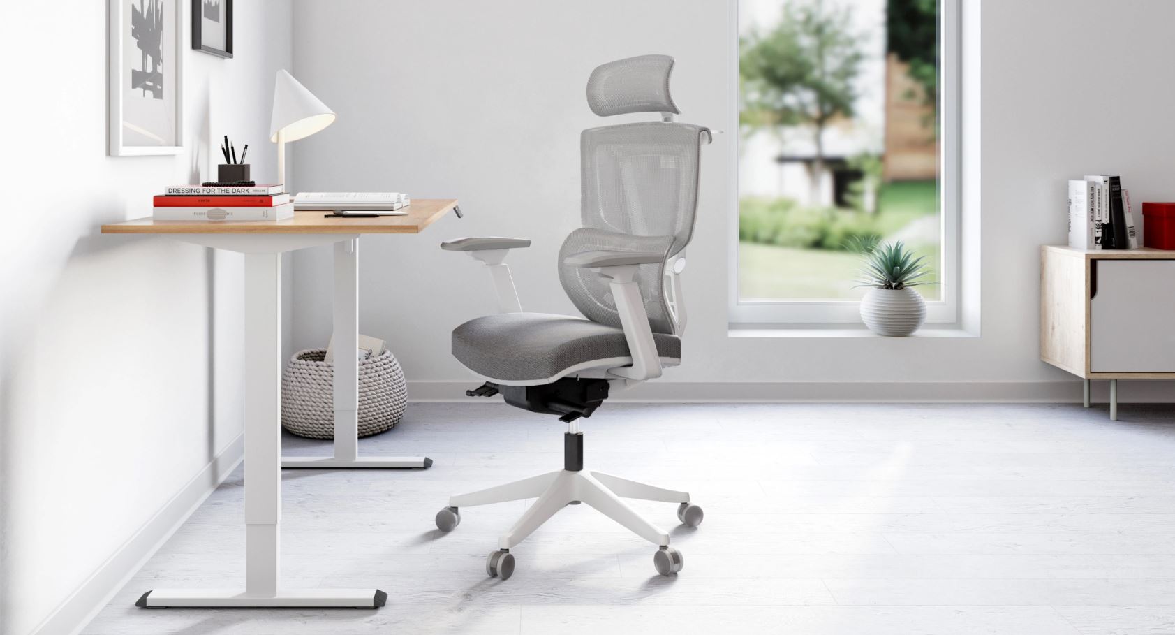 Регульований стіл ADAPWORK SmartDesk One Base 18мм 136х66 Дуб Аппалачі, Білий (1061470011) с доставкой