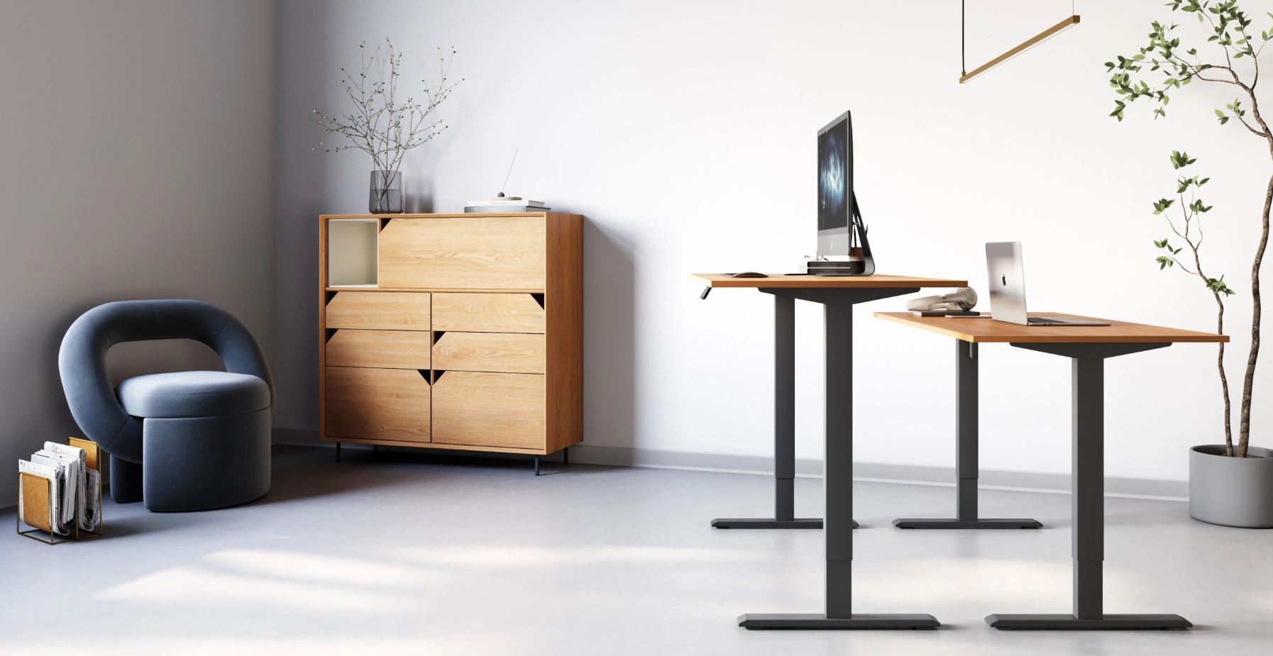 Регульований стіл ADAPWORK SmartDesk One Base 18мм 136х66 Дуб Аппалачі, Чорний (1061470016) дешево