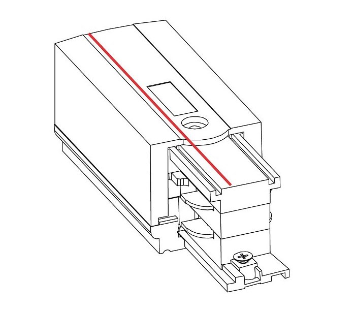 Соединитель Ctls Power End Cap Left Белый (109985049) недорого