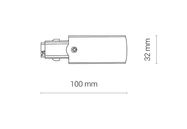 З'єднувач Ctls Power End Cap Right Чорний (109985046) с доставкой