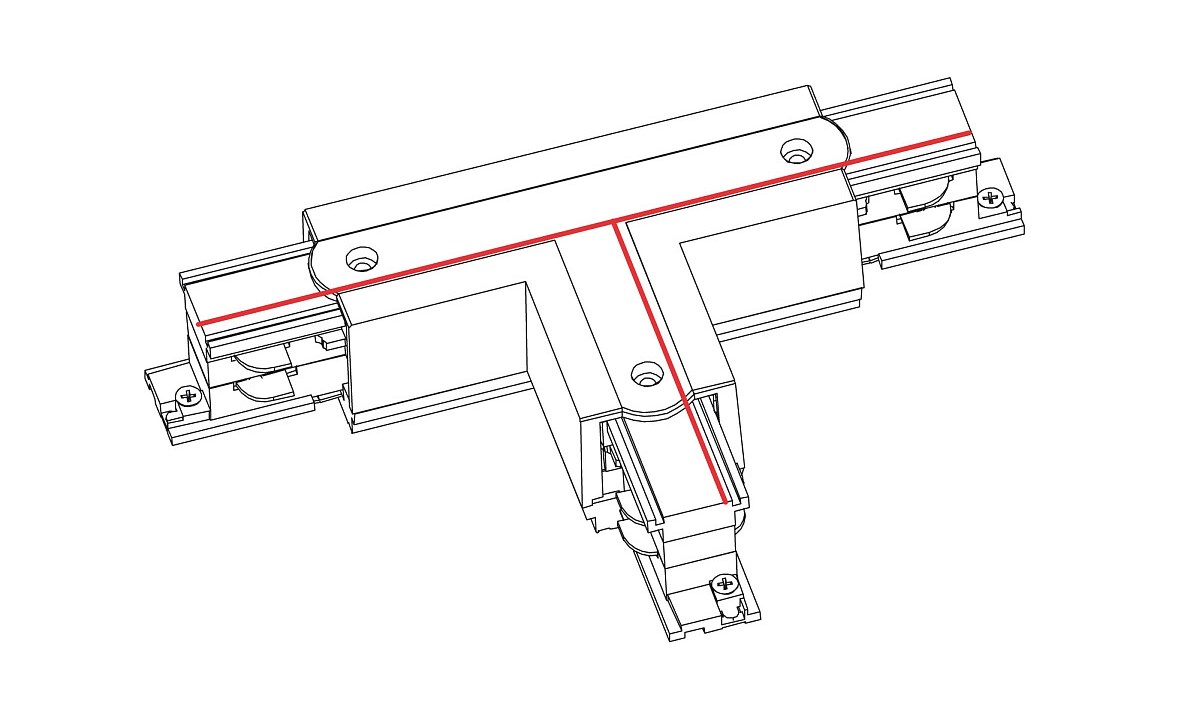 Соединитель Ctls Power T Connector Left 2 T-l2 Белый (109988128) недорого