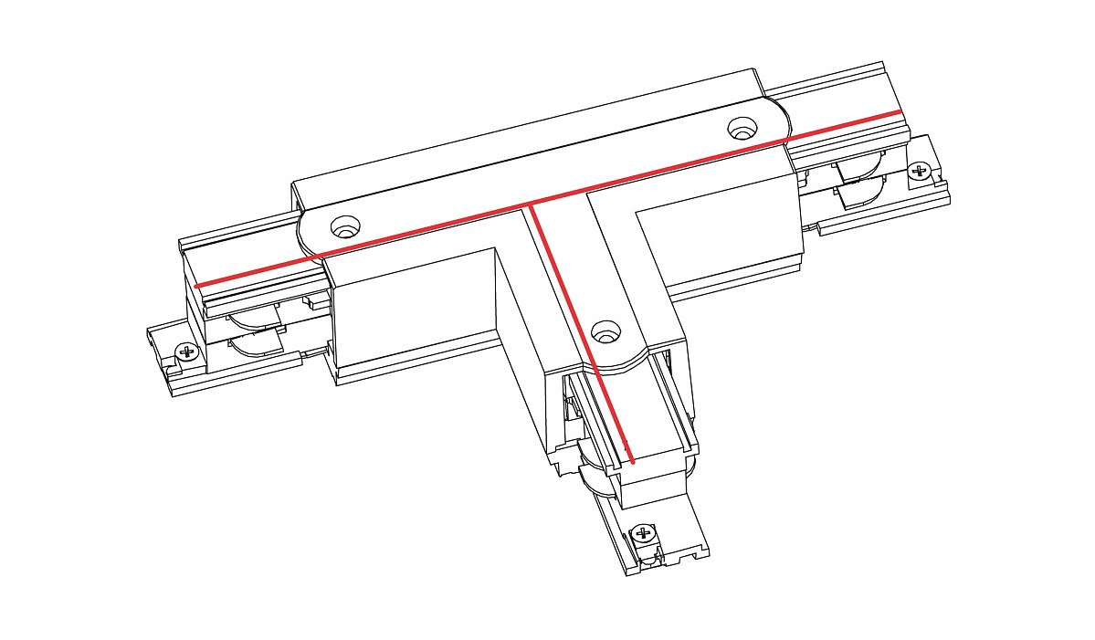 Соединитель Ctls Power T Connector Right 1 T-r1 Белый (109988136) недорого