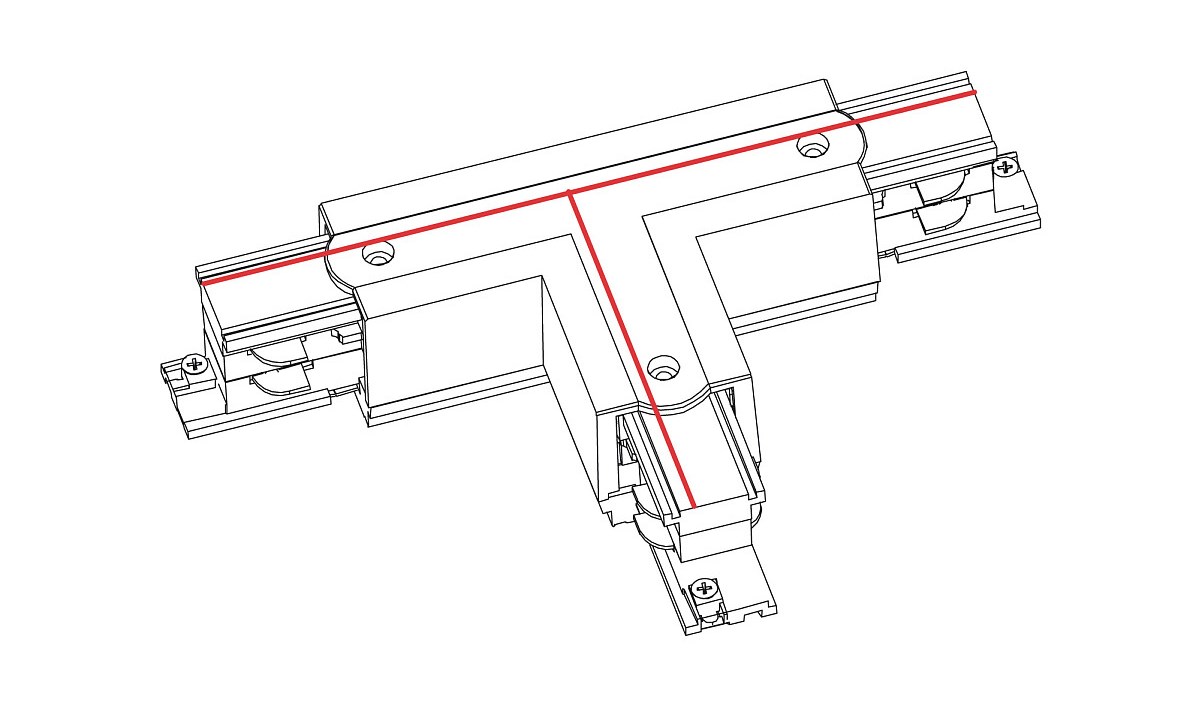 Соединитель Ctls Power T Connector Right 2 T-r2 Черный (109988129) дешево