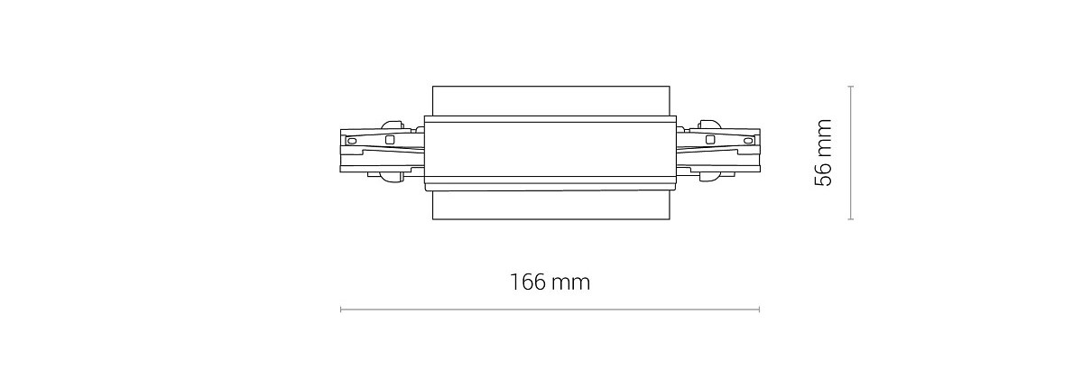 Соединитель Ctls Recessed Power Straight Connector IP20 Черный (109986855) дешево