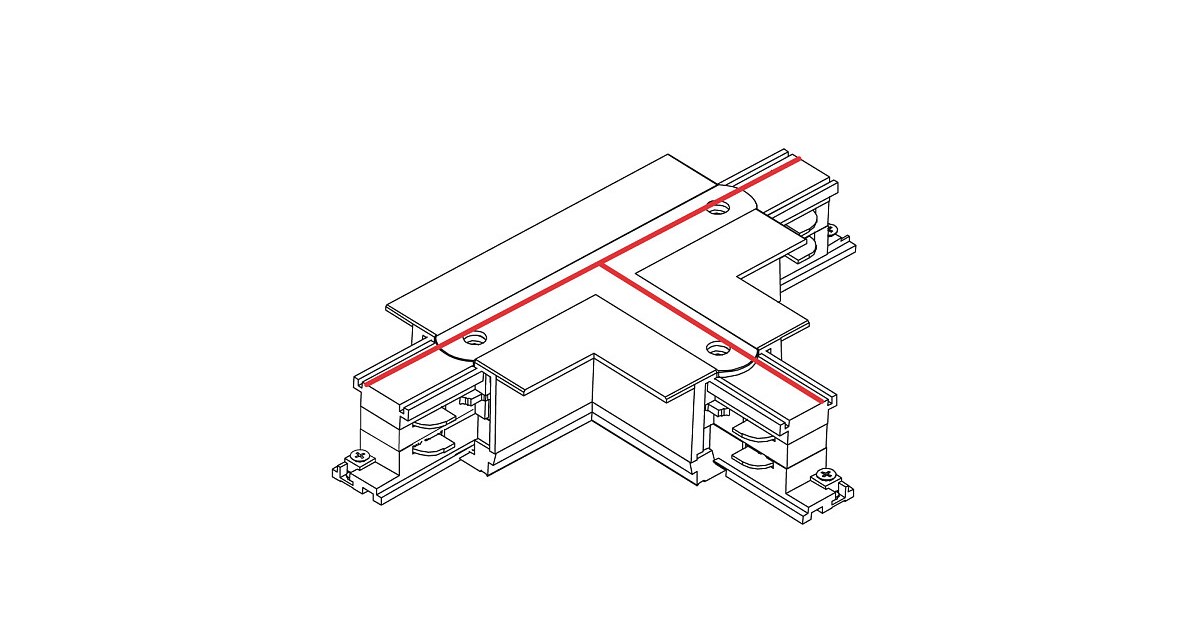 Соединитель Ctls Recessed Power T Connector Left 1 T-l1 Белый (109988140) недорого