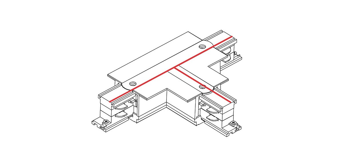 Соединитель Ctls Recessed Power T Connector Left 2 T-l2 Белый (109988144) дешево