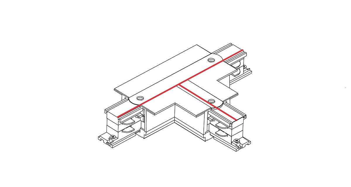 Соединитель Ctls Recessed Power T Connector Right 1 T-r1 Белый (109988138) недорого