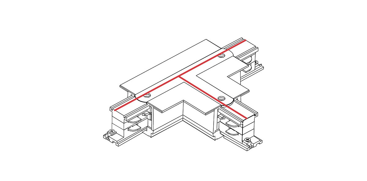 Соединитель Ctls Recessed Power T Connector Right 2 T-r2 Белый (109988142) недорого