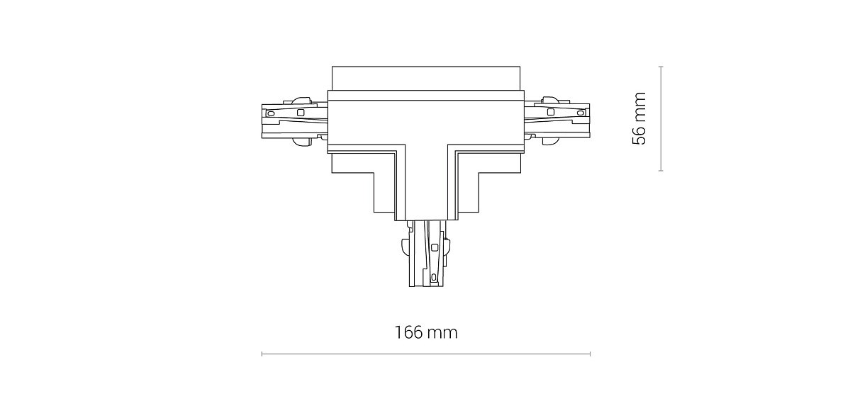 Соединитель Ctls Recessed Power T Connector Right 2 T-r2 Черный (109988141) дешево