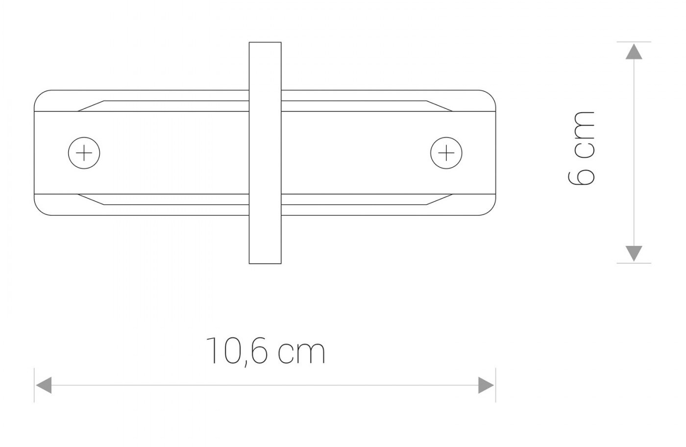 Соединитель Profile recessed straight Белый (109986771) недорого
