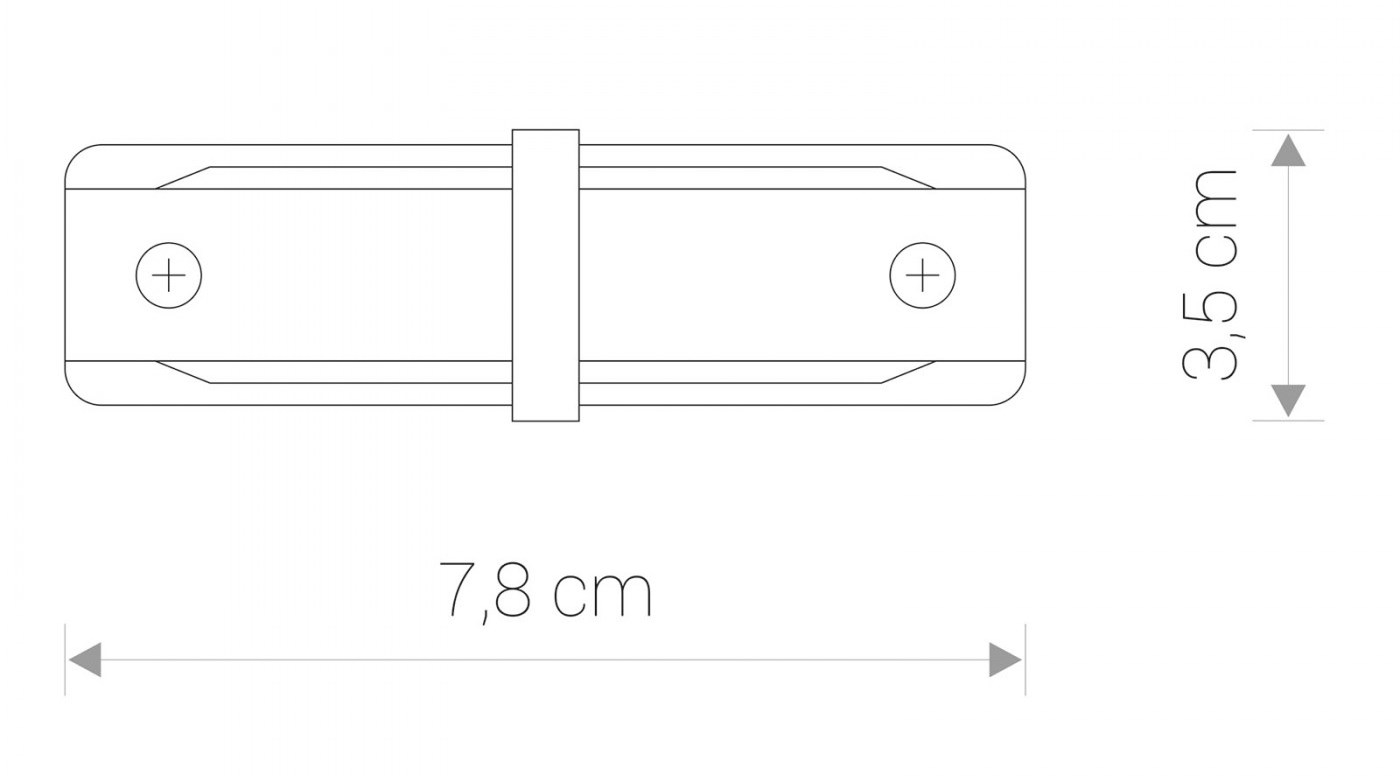 З'єднувач Profile straight connector IP20 Білий (109986769) недорого