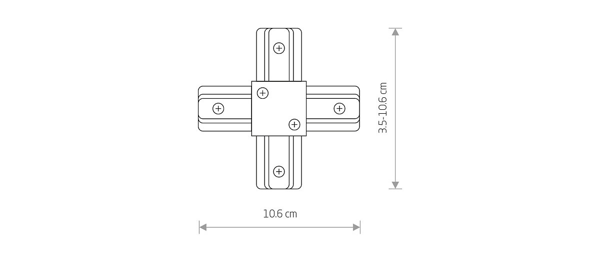 Соединитель Profile x-connector IP20 Белый (109986524) недорого
