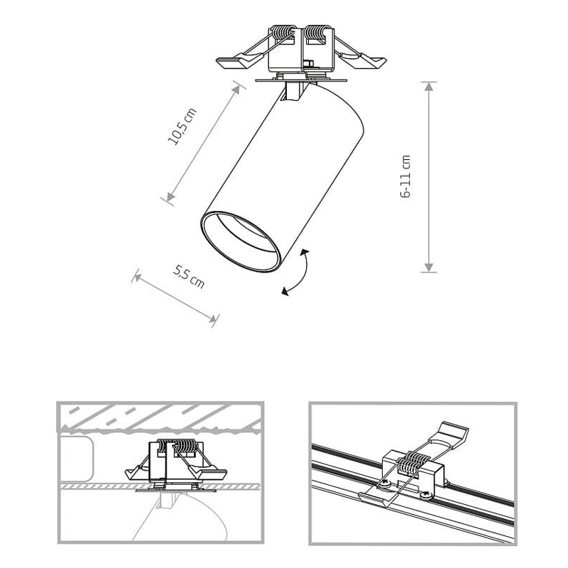 Спот Mono surface І Белый, Белый (109732040) недорого