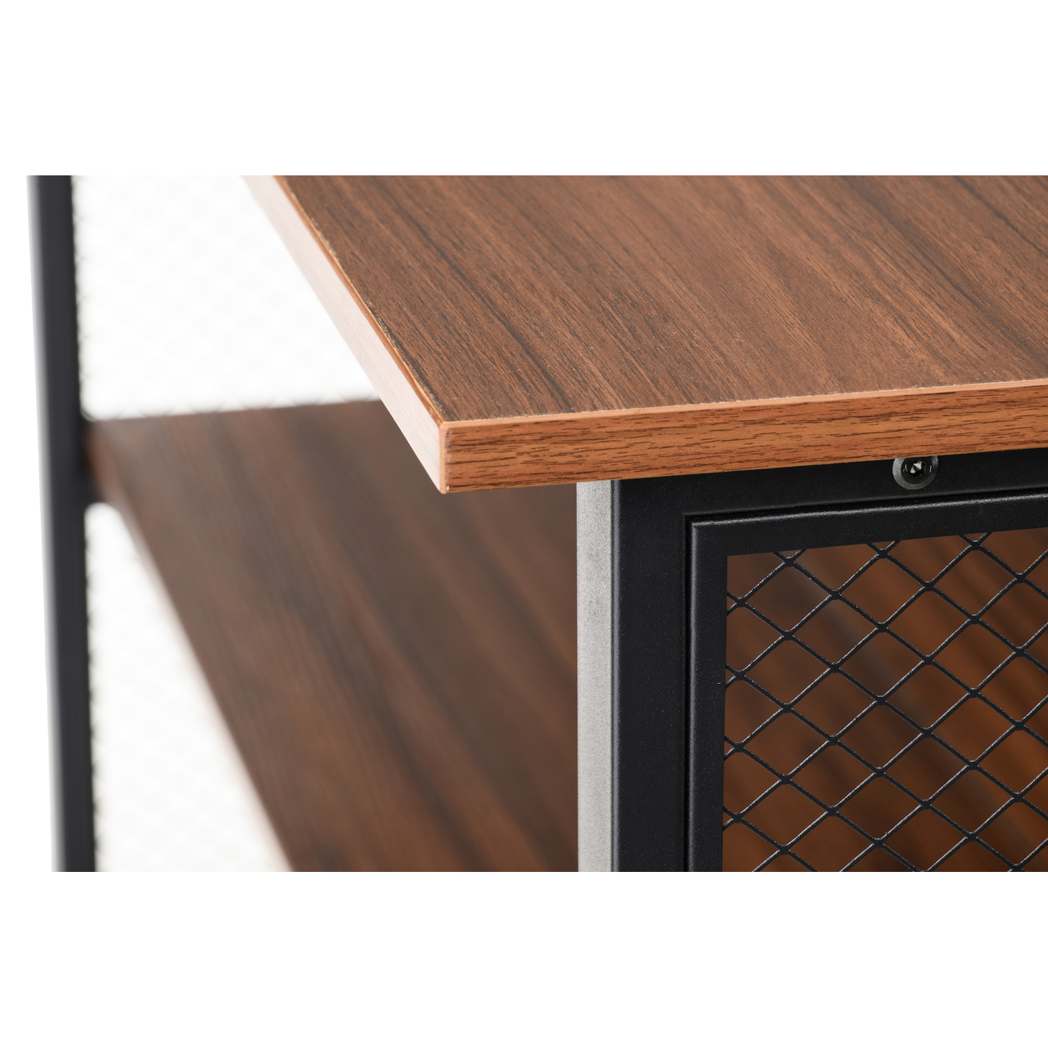 Стеллаж Destiny Black, Walnut (26512897) в интернет-магазине