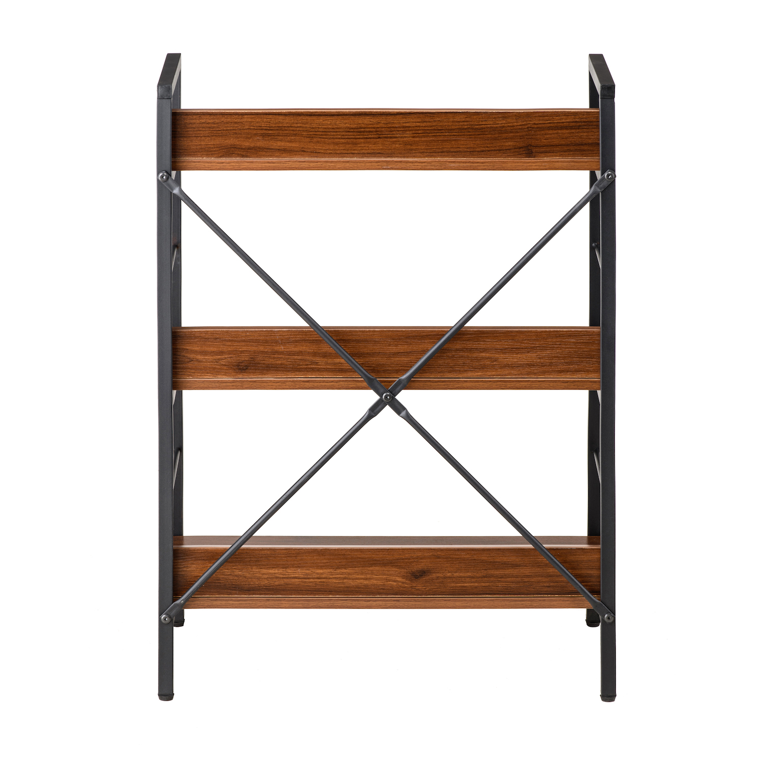 Стеллаж Stroke 3 Black, Walnut (26512901) дешево
