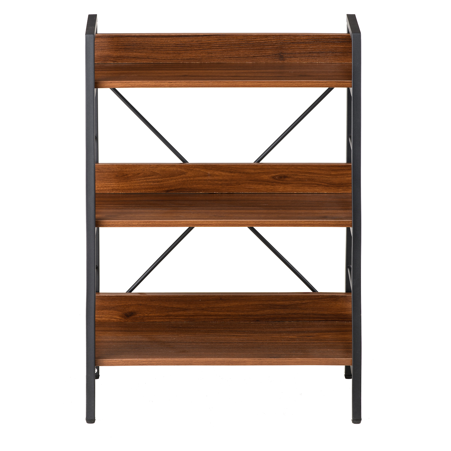 Стеллаж Stroke 3 Black, Walnut (26512901) с доставкой