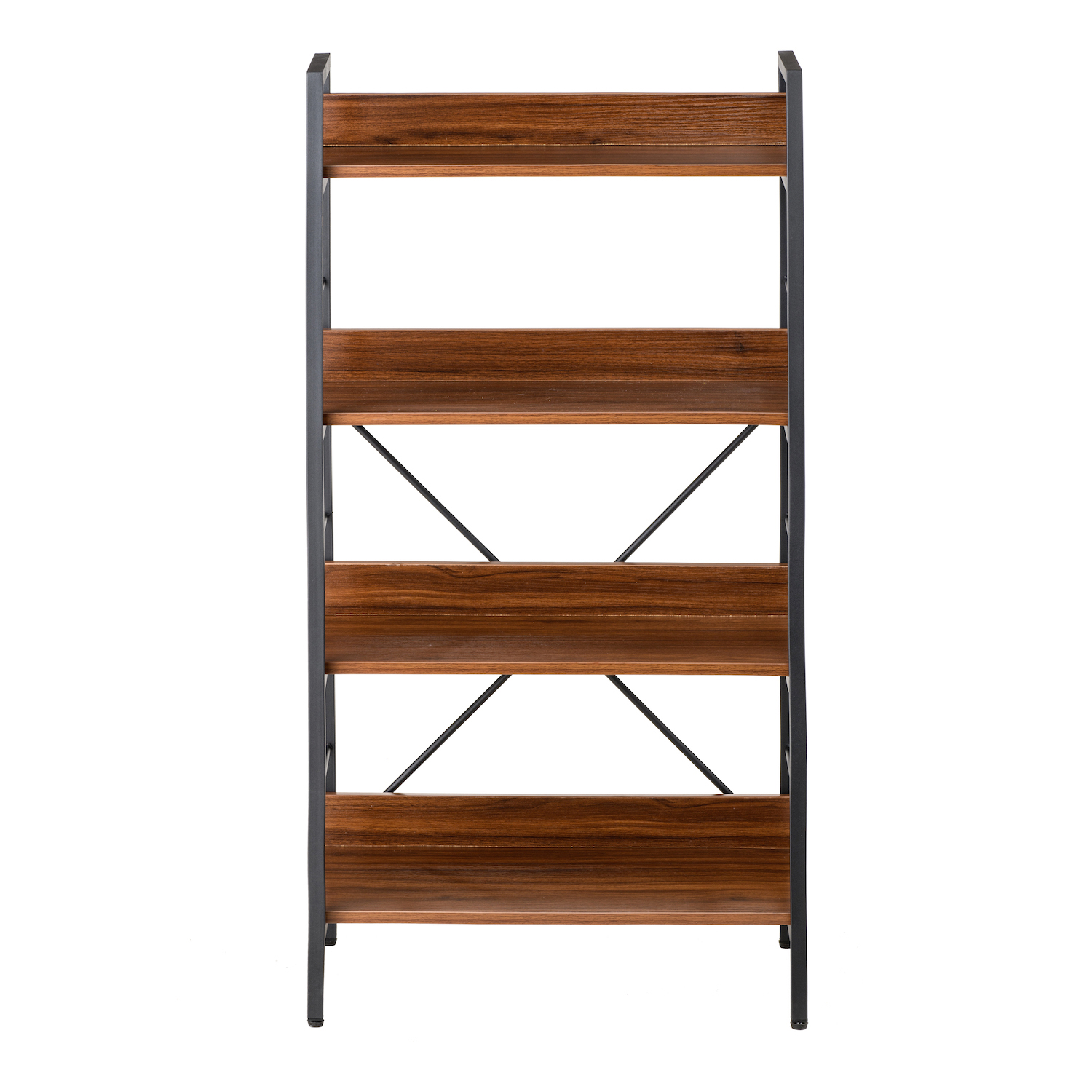 Стелаж Stroke 4 Black, Walnut (26512902) дешево
