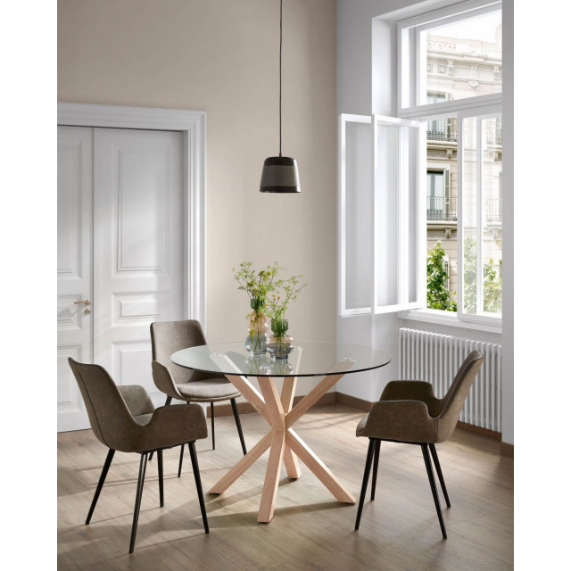 Стол ARYA Стекло D120 Дерево (90935710) в Киеве
