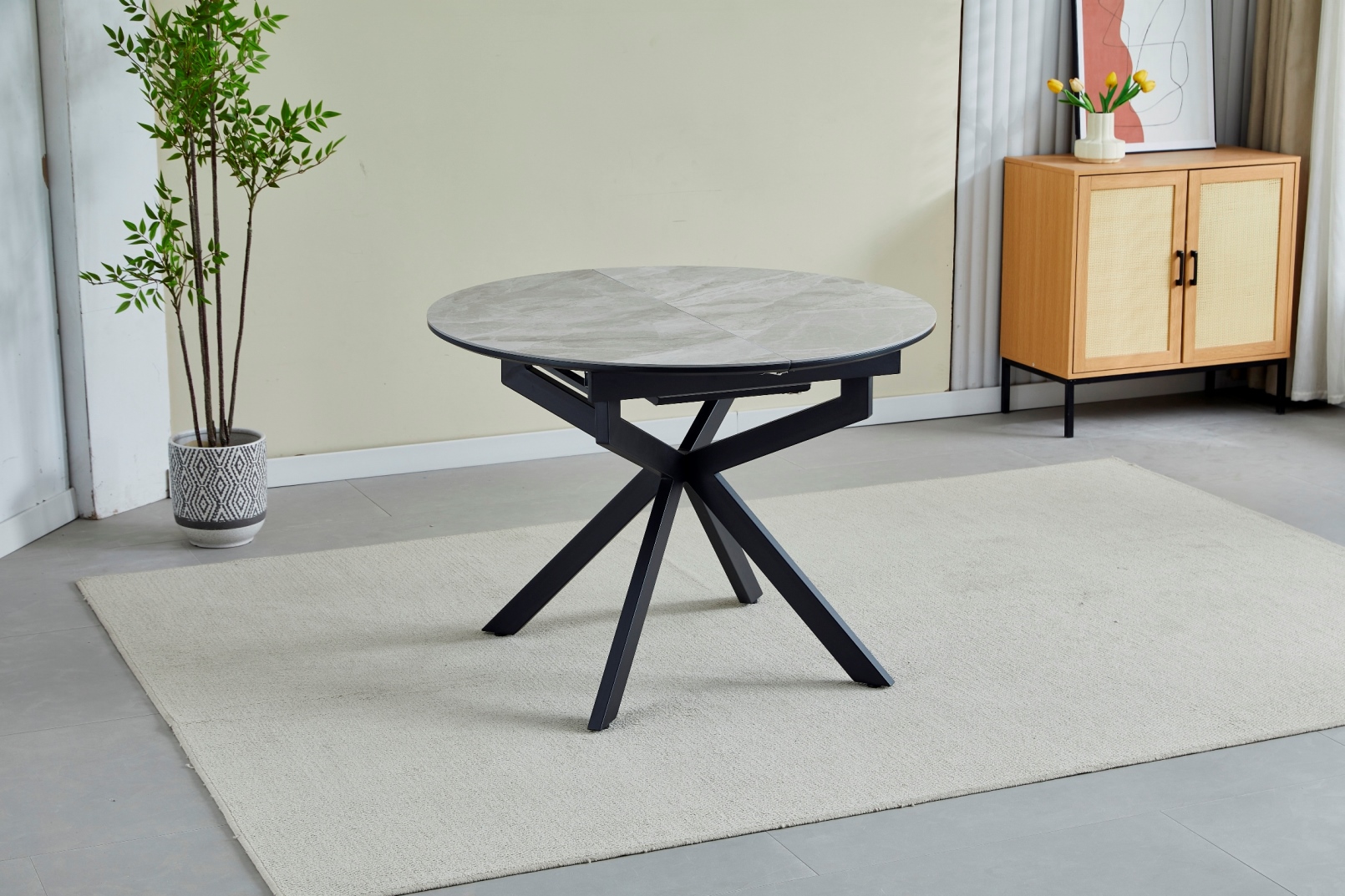 Стол Atlas R D105 Italy grey Glossy (1011489659) цена